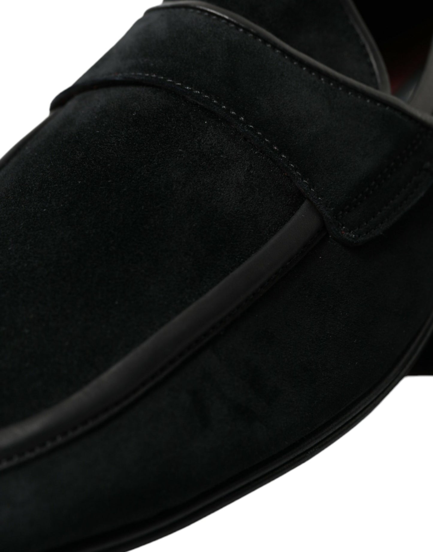 Mocassins élégants en velours noir Dolce & Gabbana pour homme