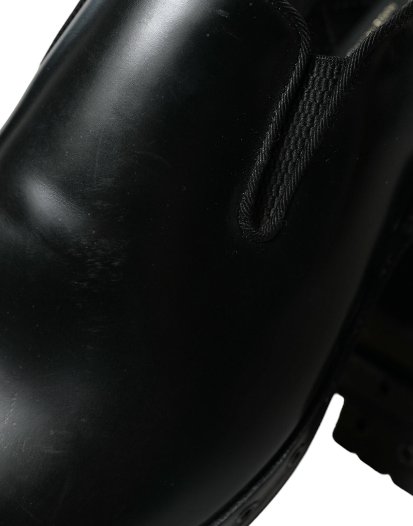 Mocassins cloutés élégants en cuir noir Dolce & Gabbana