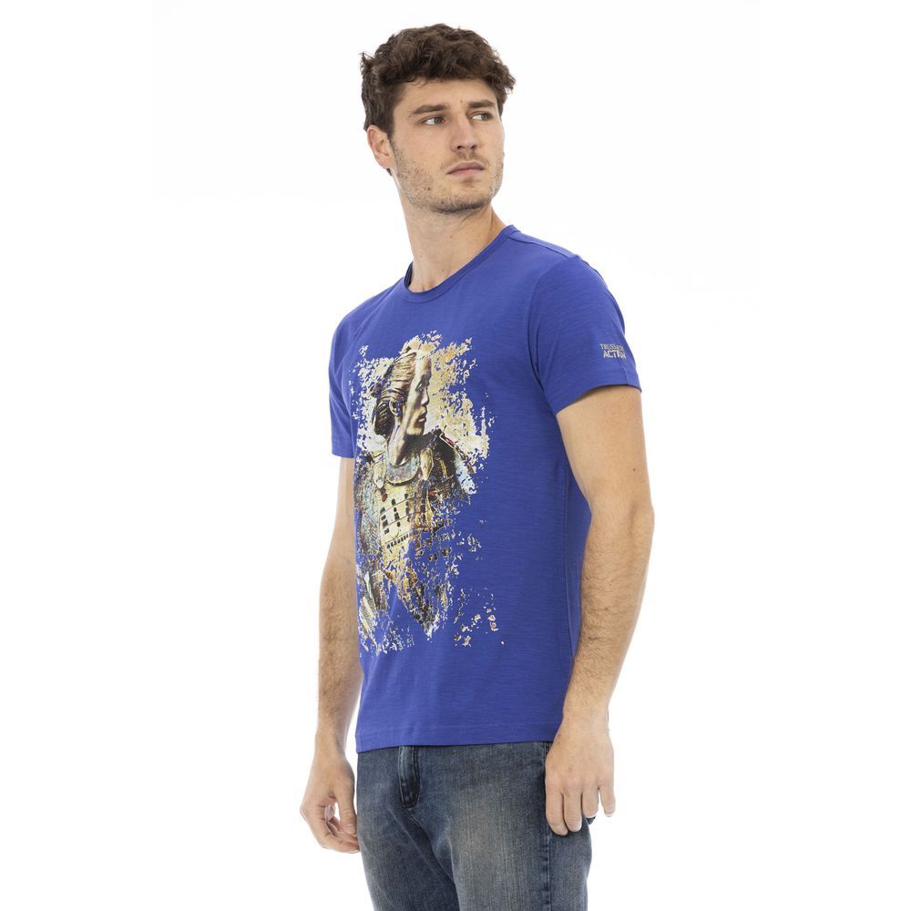 T-shirt Trussardi Action en coton bleu pour homme