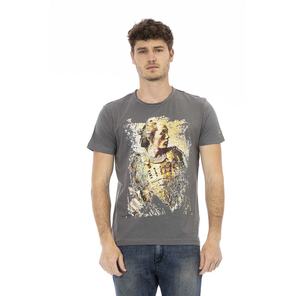 T-shirt Trussardi Action en coton gris pour homme