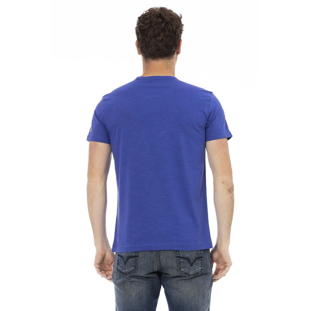 T-shirt Trussardi Action en coton bleu pour homme