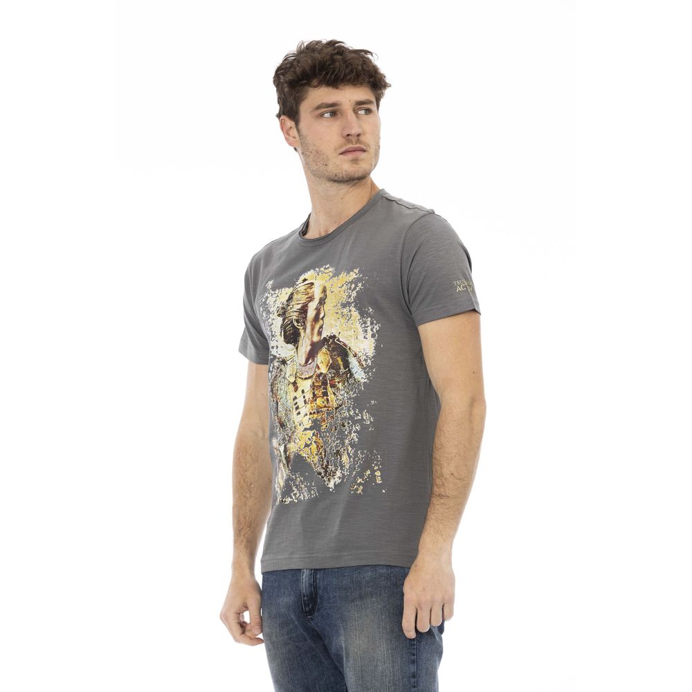 T-shirt Trussardi Action en coton gris pour homme
