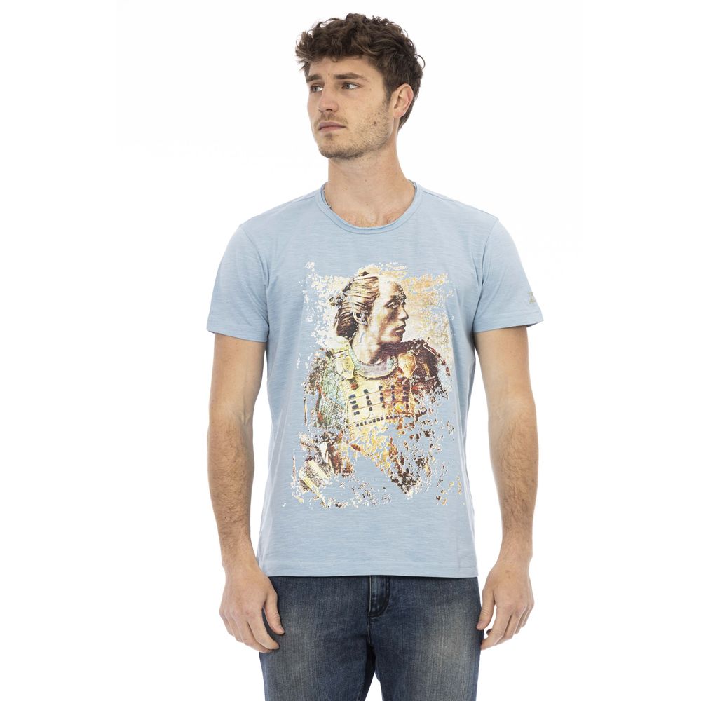 T-shirt Trussardi Action en coton bleu clair pour homme
