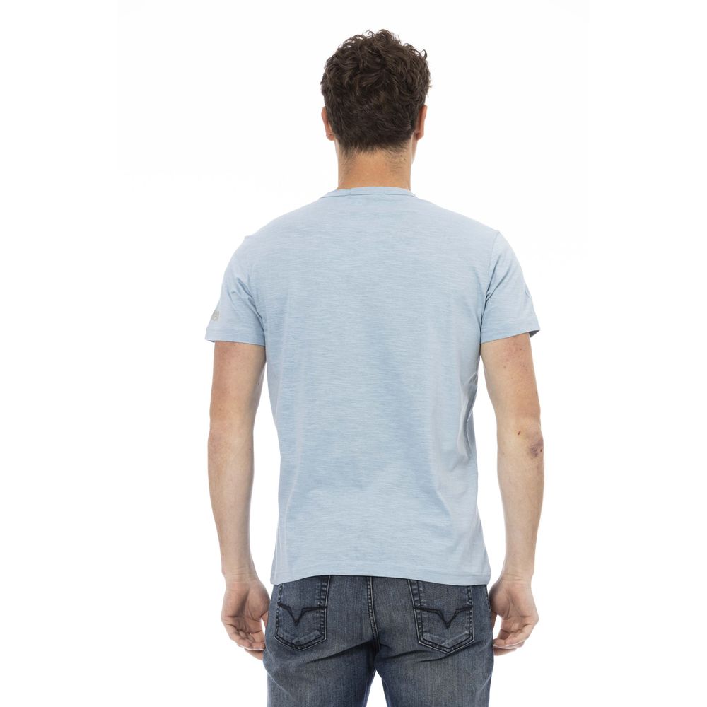 T-shirt Trussardi Action en coton bleu clair pour homme