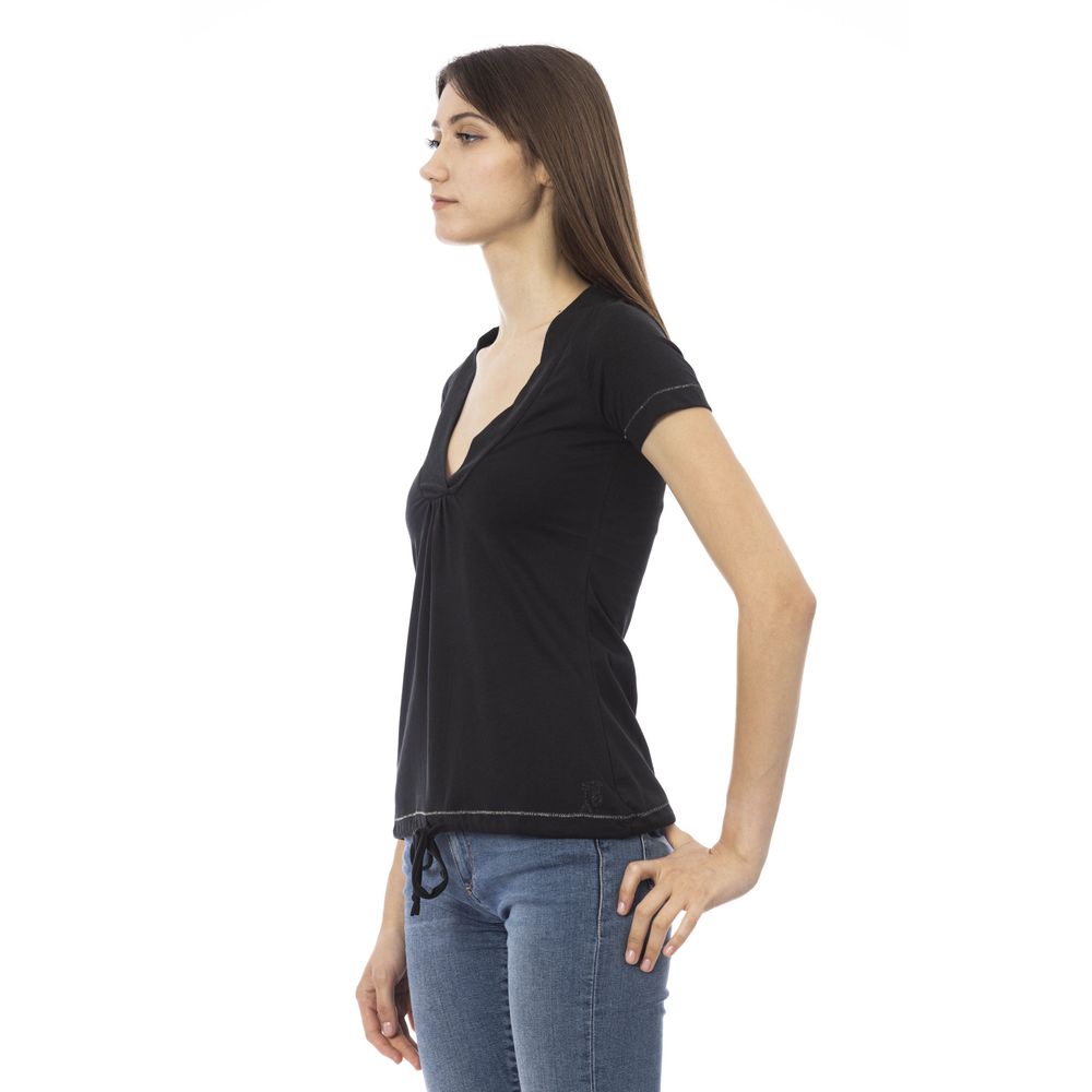 Trussardi Action Black Cotton Women T-Shirt by Trussardi Action