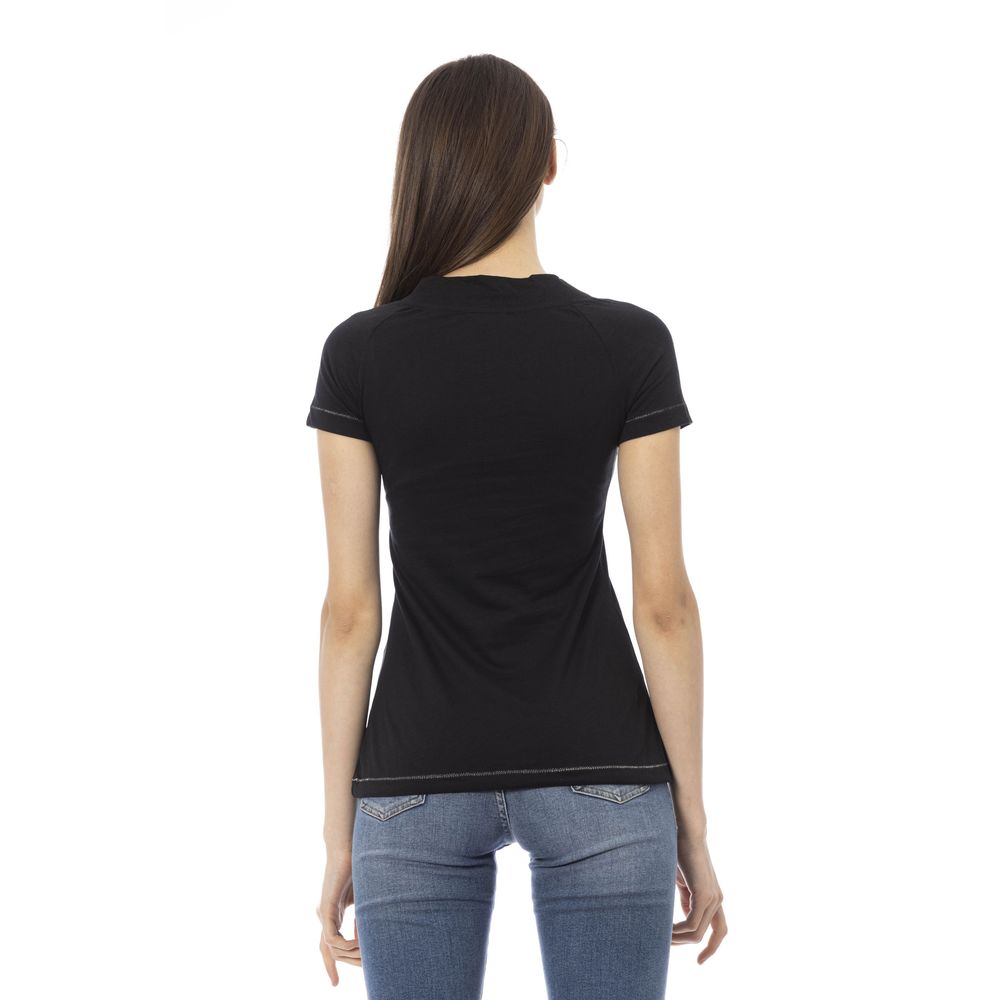 Trussardi Action Black Cotton Women T-Shirt by Trussardi Action