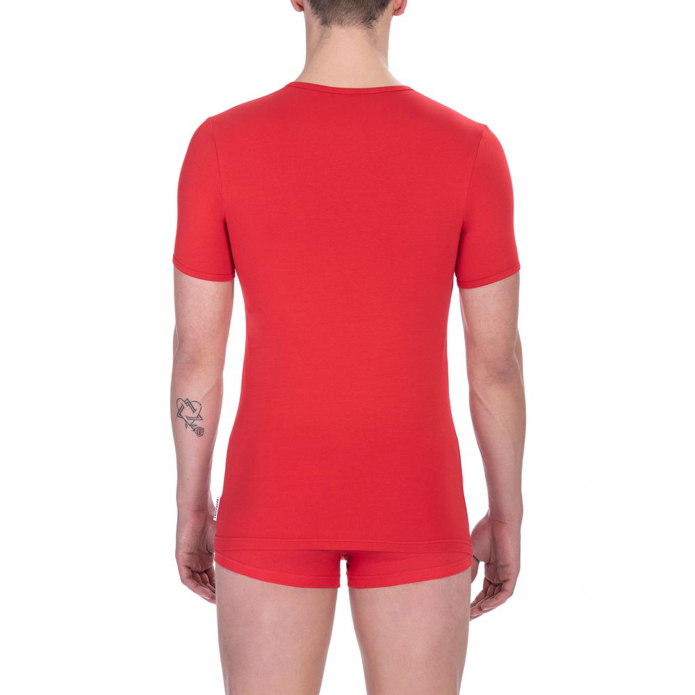 T-shirt Bikkembergs en coton rouge pour homme