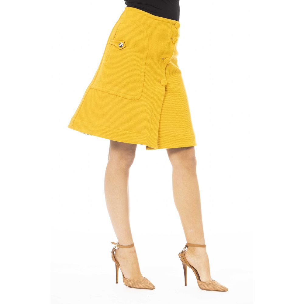 Jupe femme en laine jaune Jacob Cohen