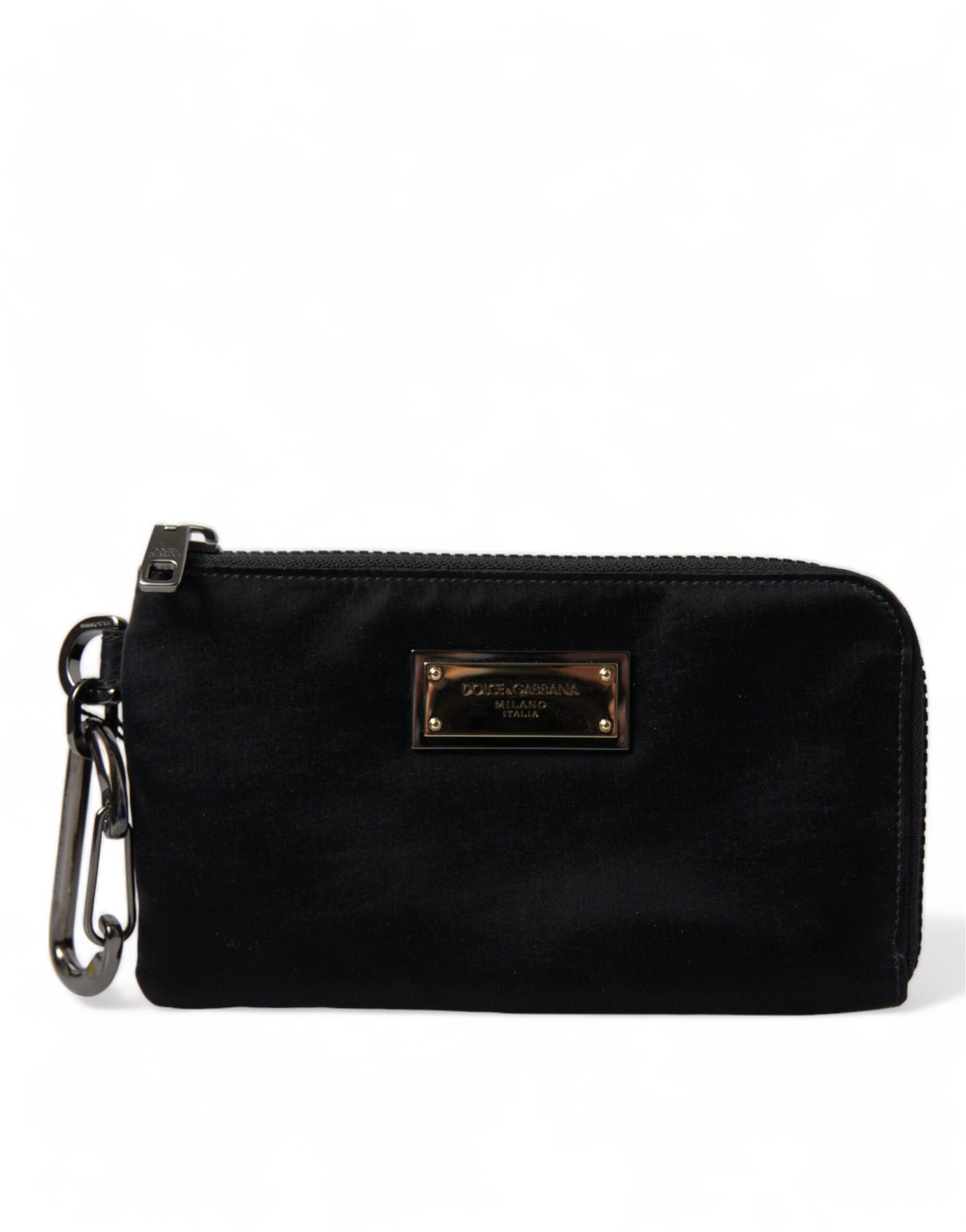 Pochette design chic en nylon et cuir Dolce & Gabbana