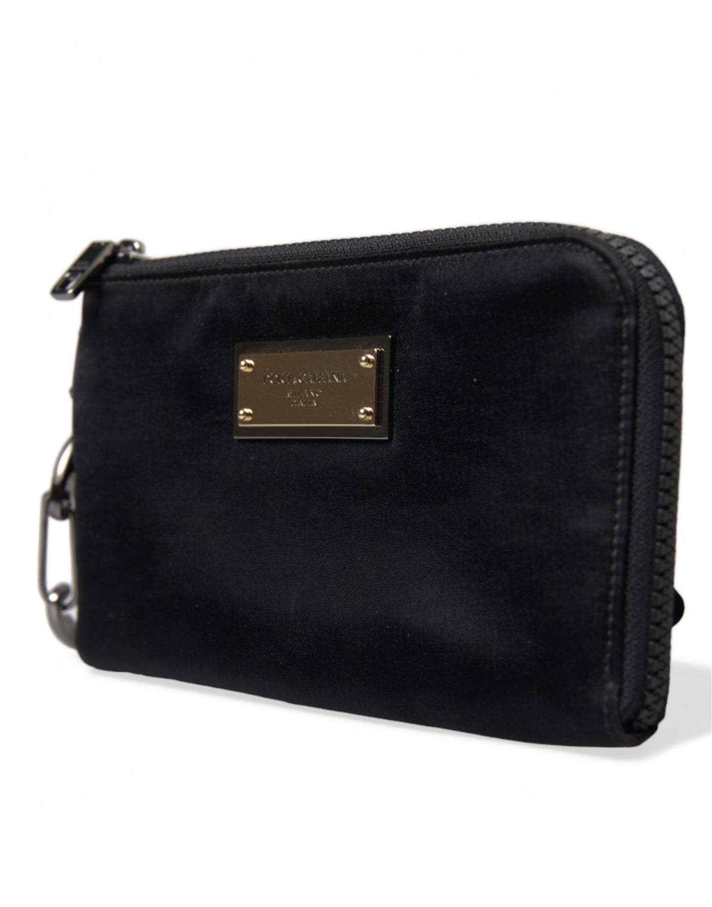 Pochette design chic en nylon et cuir Dolce & Gabbana