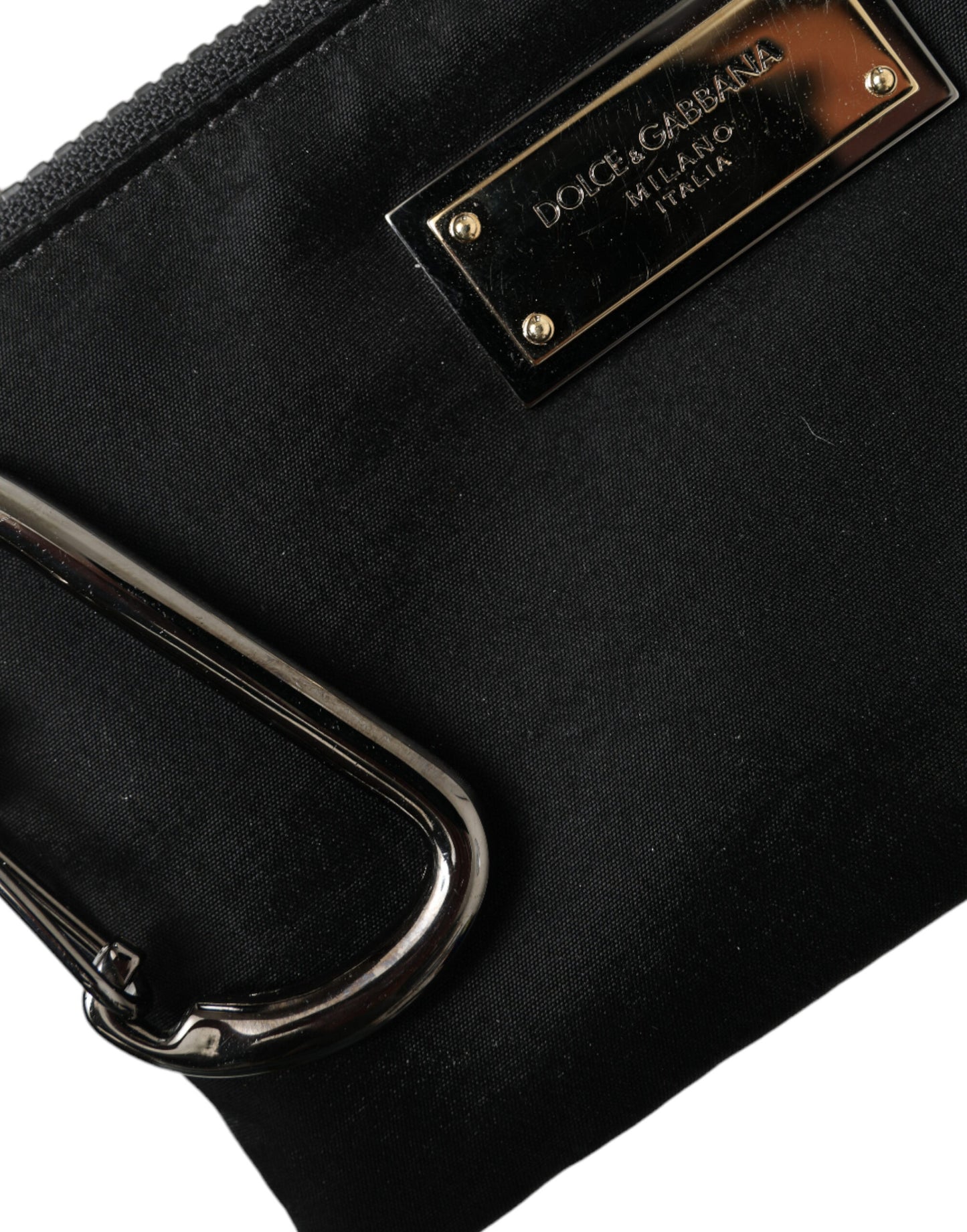Pochette design chic en nylon et cuir Dolce & Gabbana