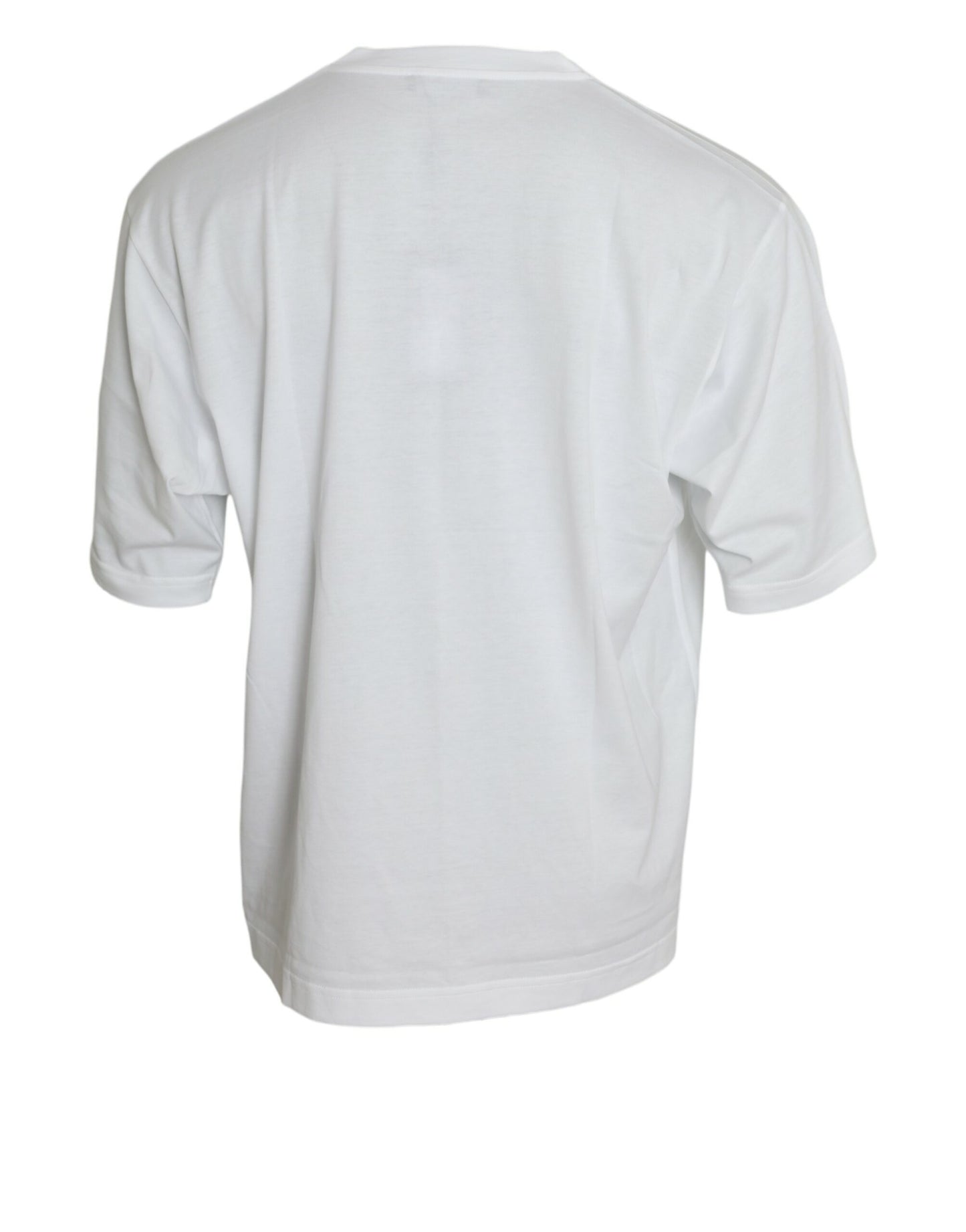 T-shirt de luxe à col rond blanc élégant Dolce & Gabbana