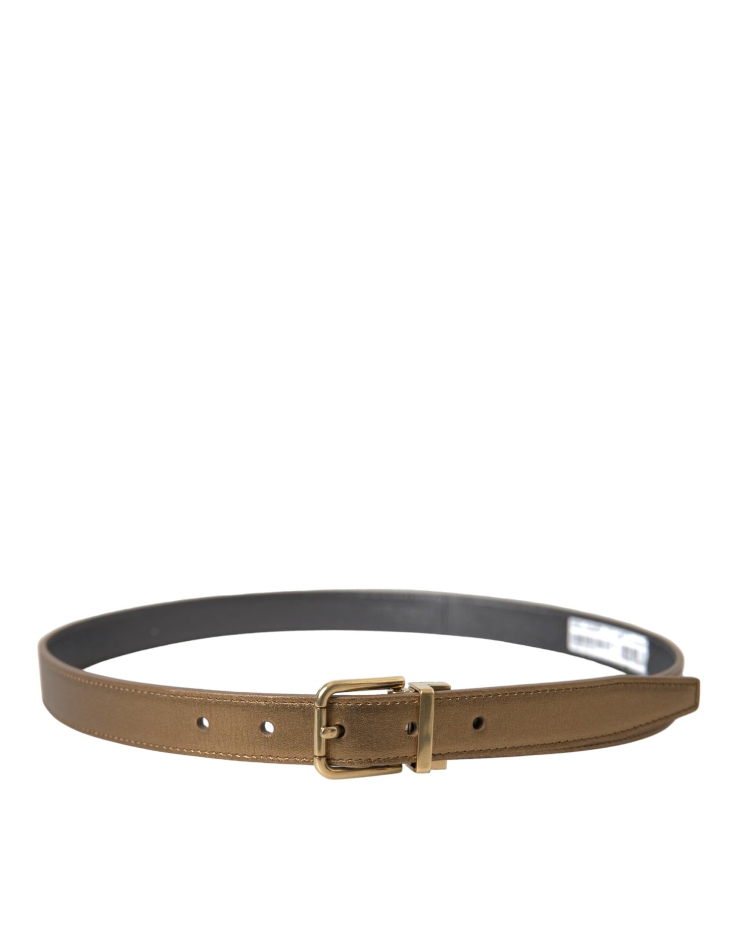 Ceinture en cuir métallisé doré Dolce & Gabbana : une élégance intemporelle