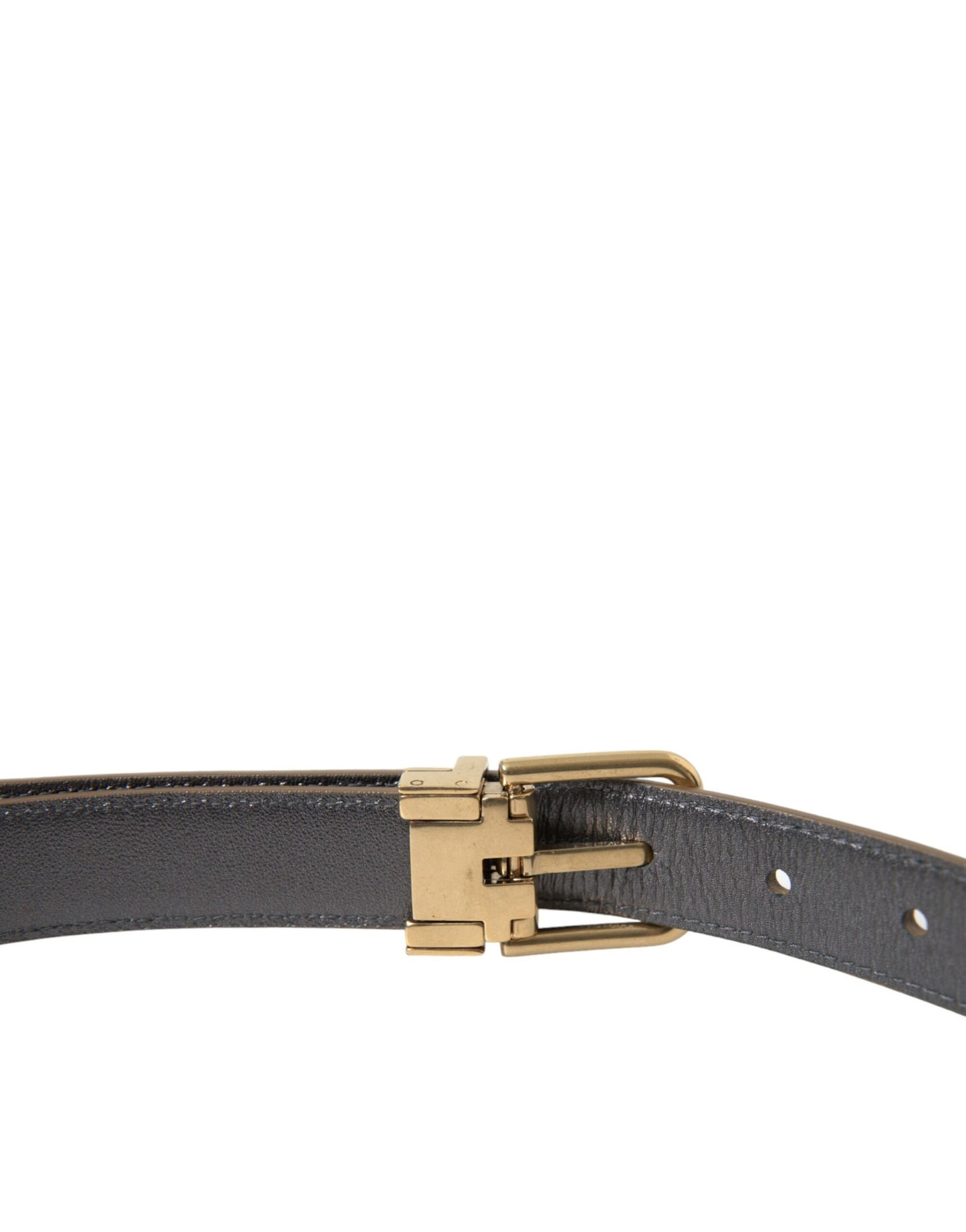 Ceinture en cuir métallisé doré Dolce & Gabbana : une élégance intemporelle