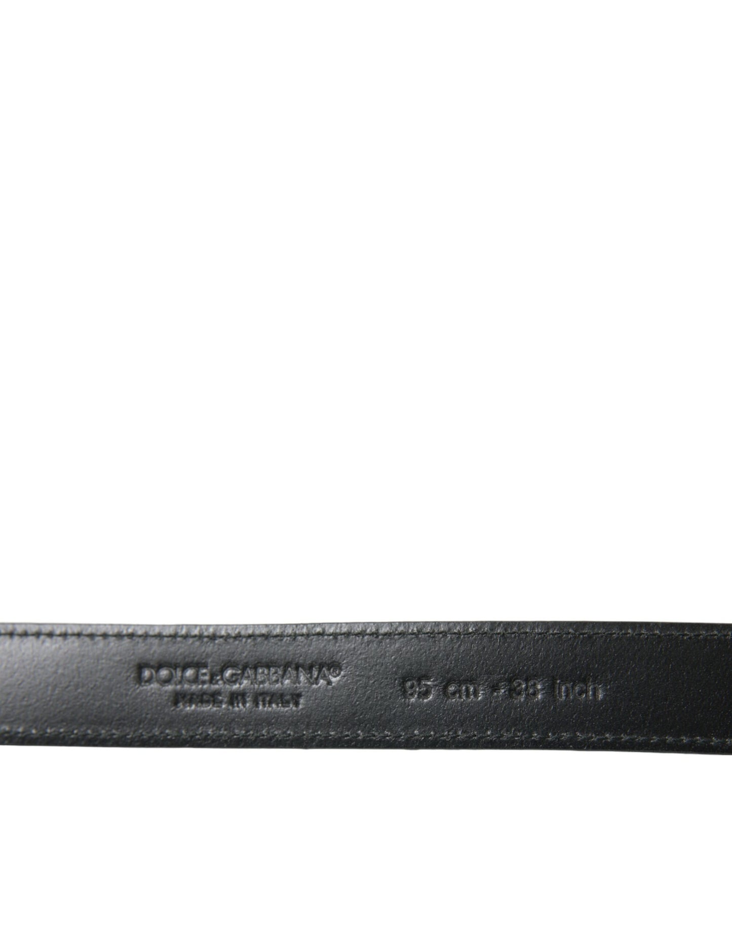 Ceinture élégante en cuir Dolce & Gabbana avec boucle en métal