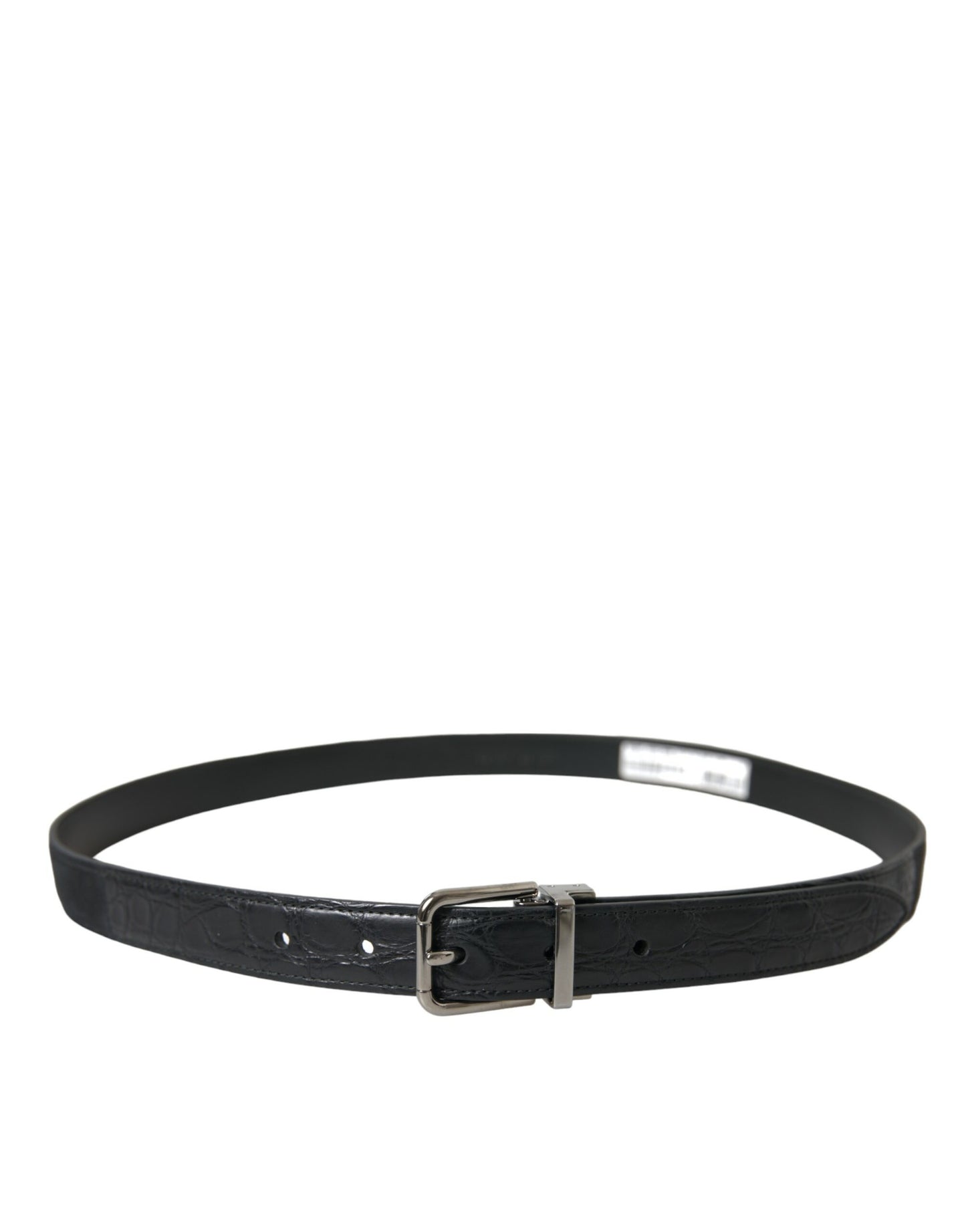Ceinture élégante en cuir Dolce & Gabbana avec boucle en métal