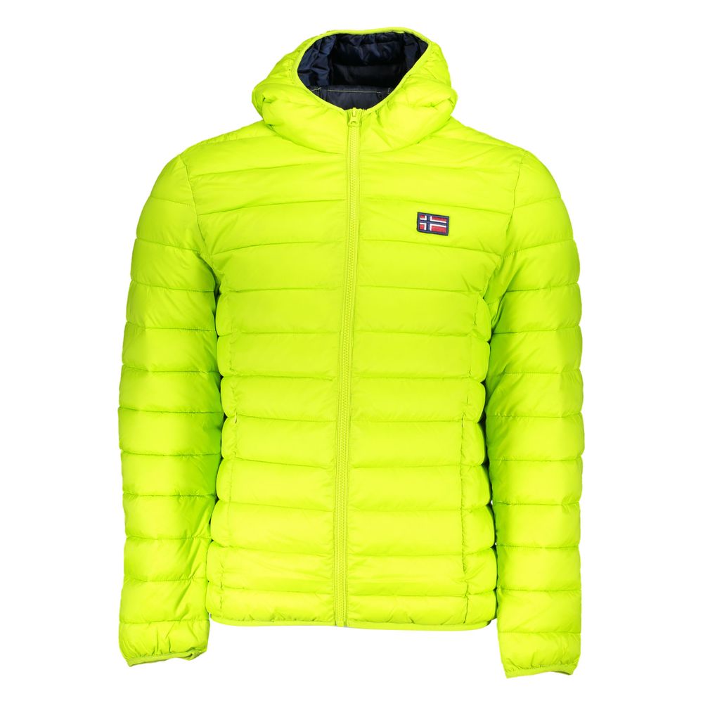 Veste à capuche chic en polyamide vert Norvège 1963
