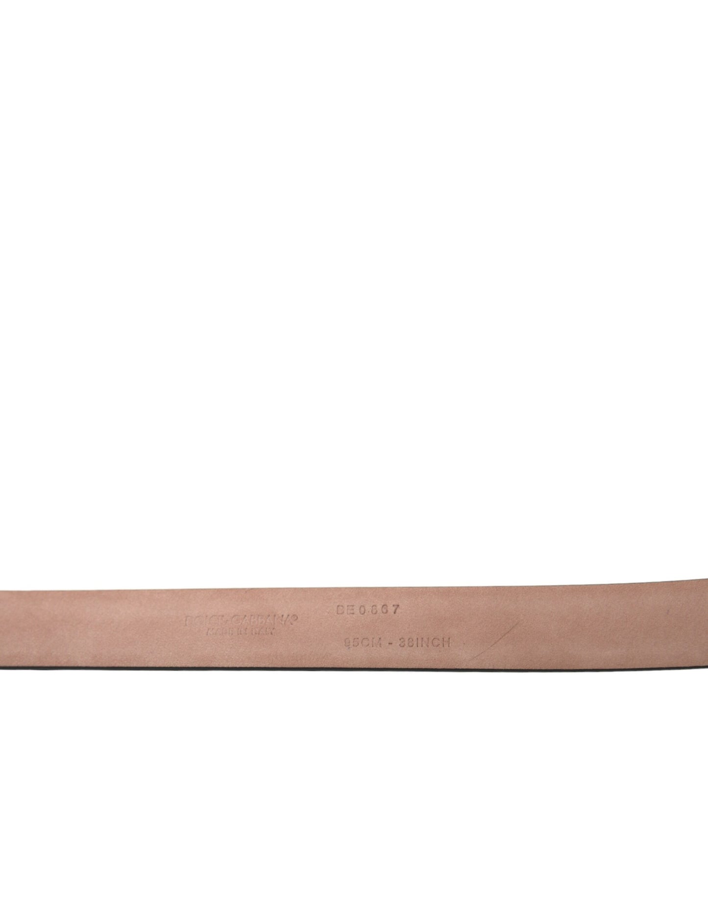 Ceinture élégante en cuir marron Dolce & Gabbana