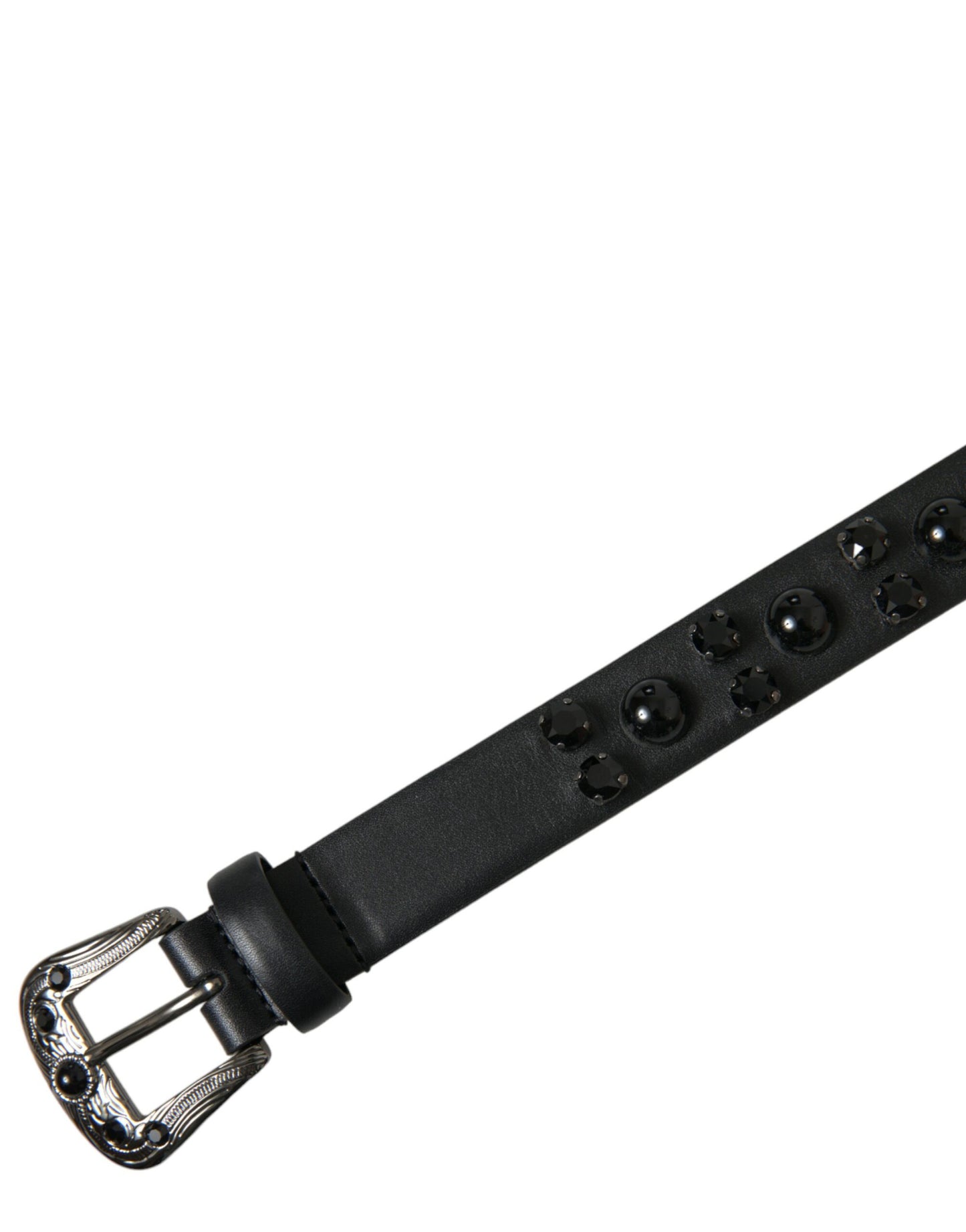 Ceinture en cuir avec logo gravé Dolce & Gabbana