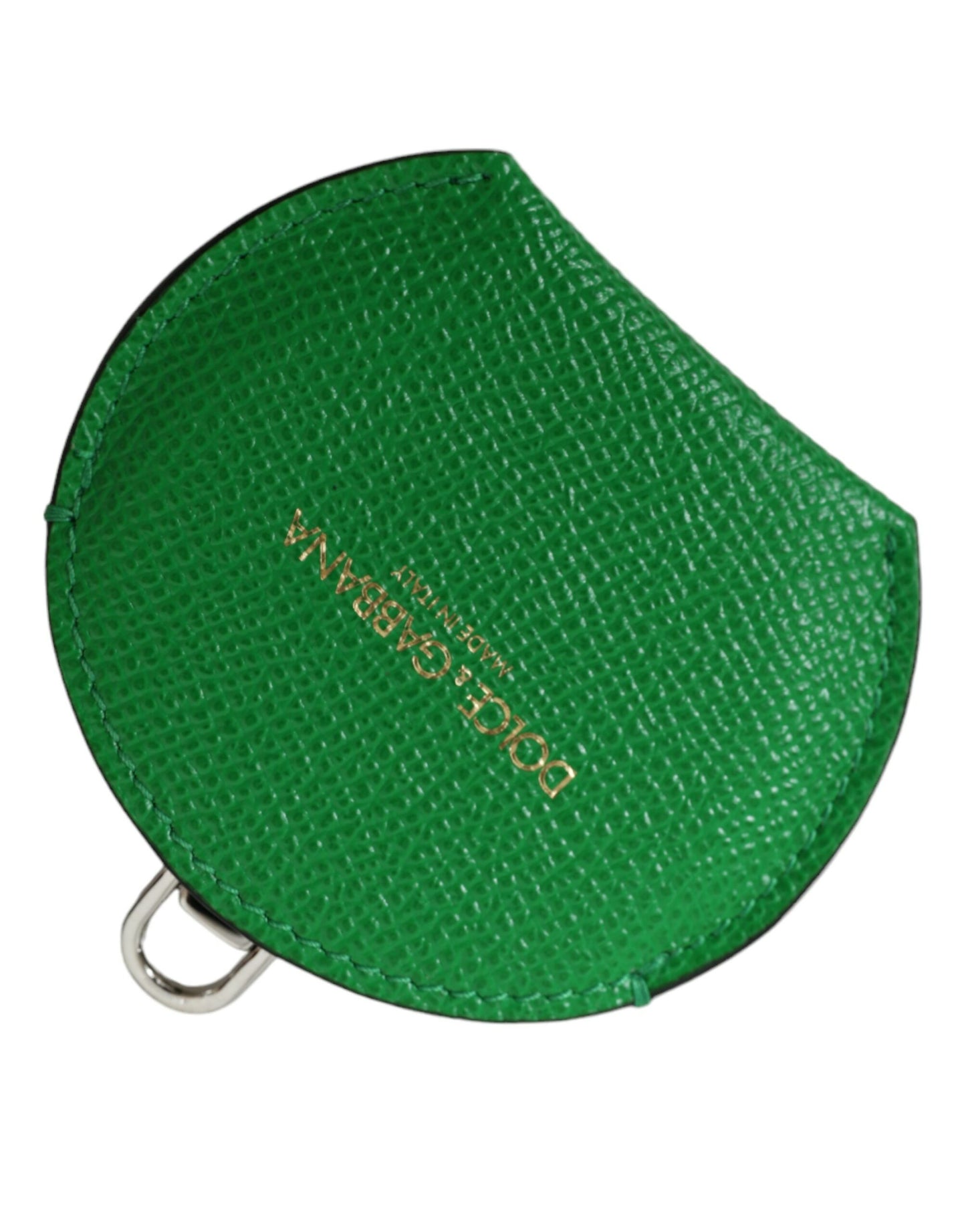 Porte-miroir à main en cuir émeraude Dolce & Gabbana