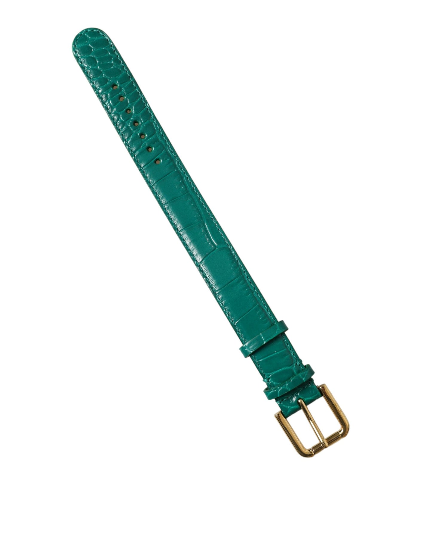 Dolce & Gabbana Élégant tour de cou en cuir vert