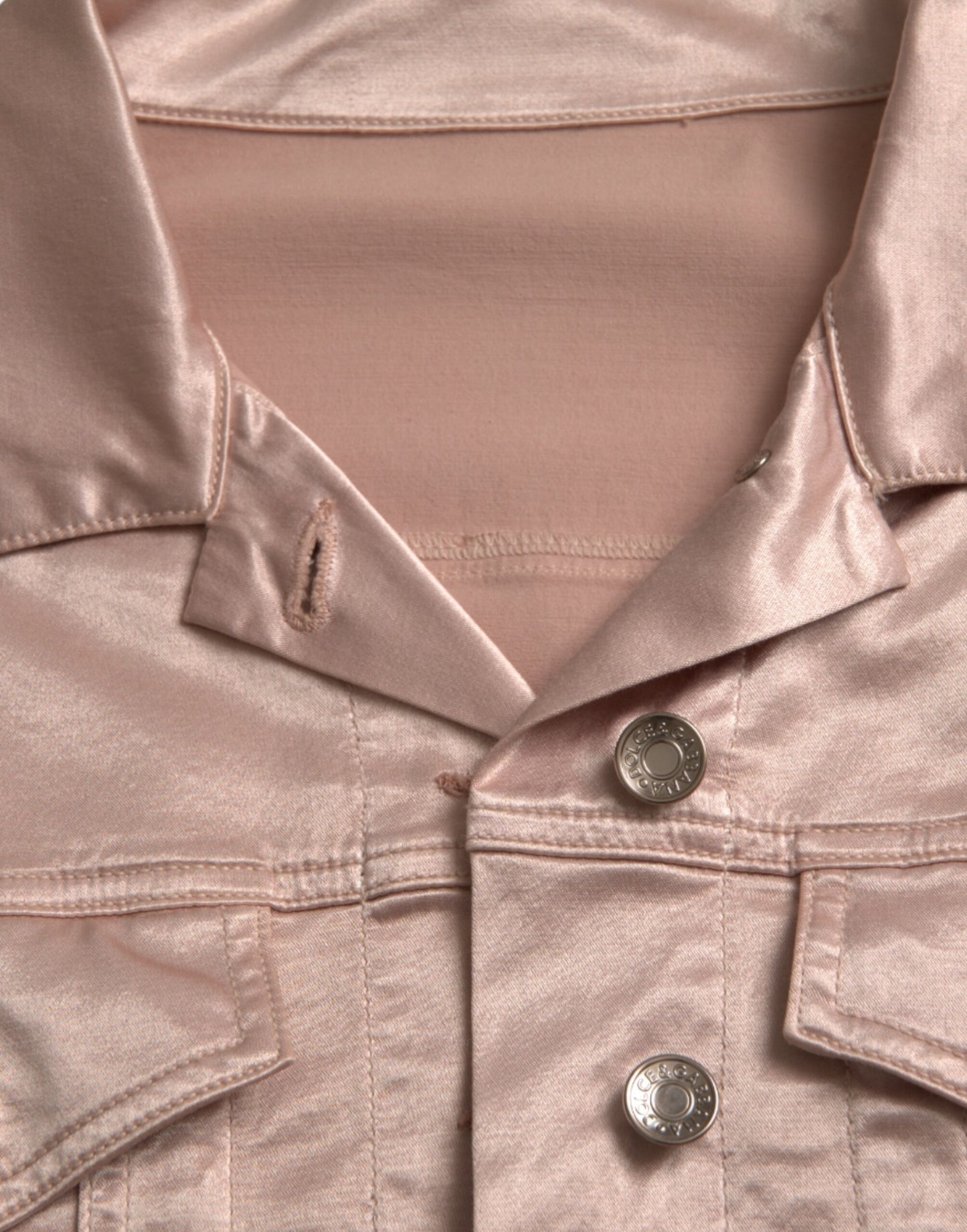 Dolce & Gabbana - Veste courte en jean rose élégante