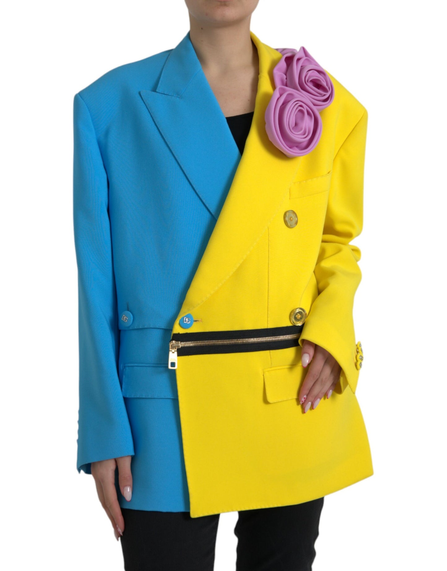 Trench-coat patchwork multicolore Dolce & Gabbana