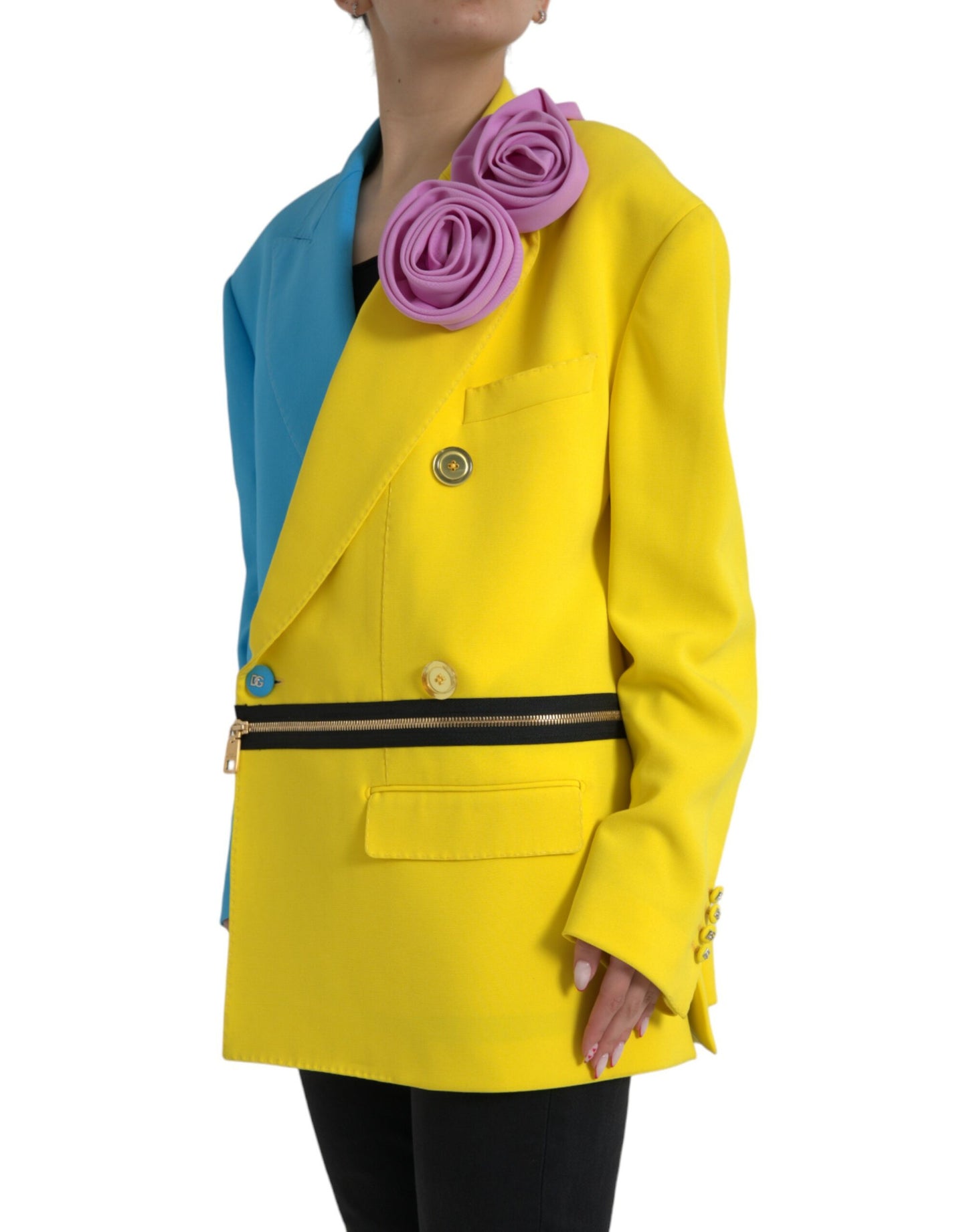 Trench-coat patchwork multicolore Dolce & Gabbana