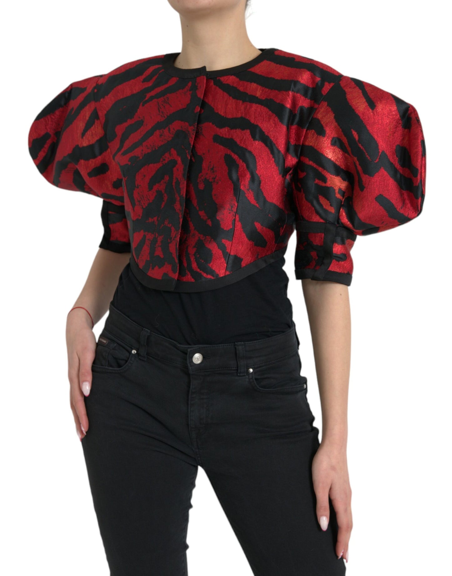 Dolce & Gabbana Élégant manteau à imprimé animalier
