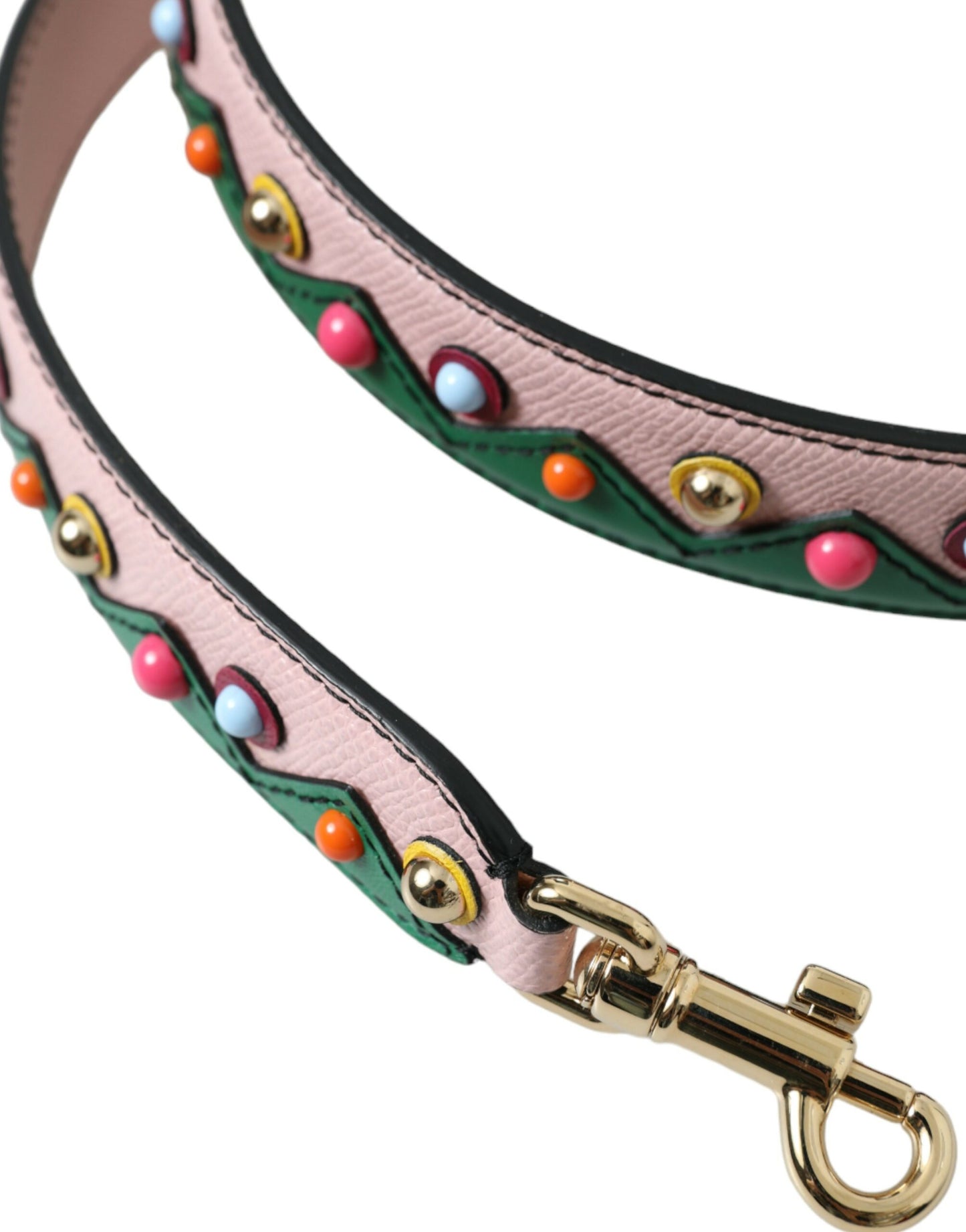 Bandoulière accessoire pour sac à main en cuir rose Dolce & Gabbana