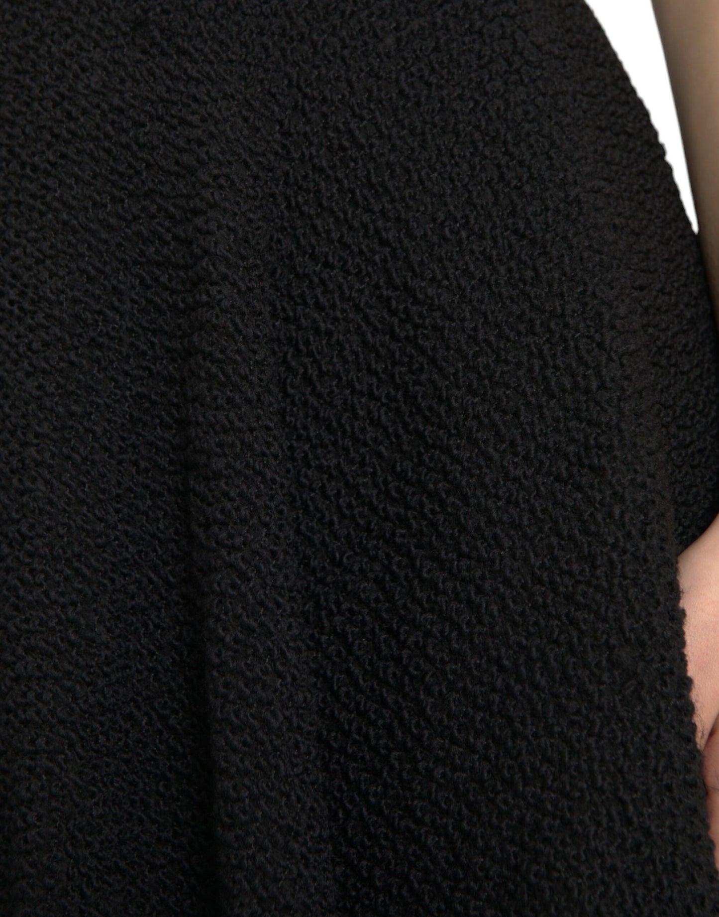 Jupe trapèze noire taille haute longueur genou Dolce & Gabbana