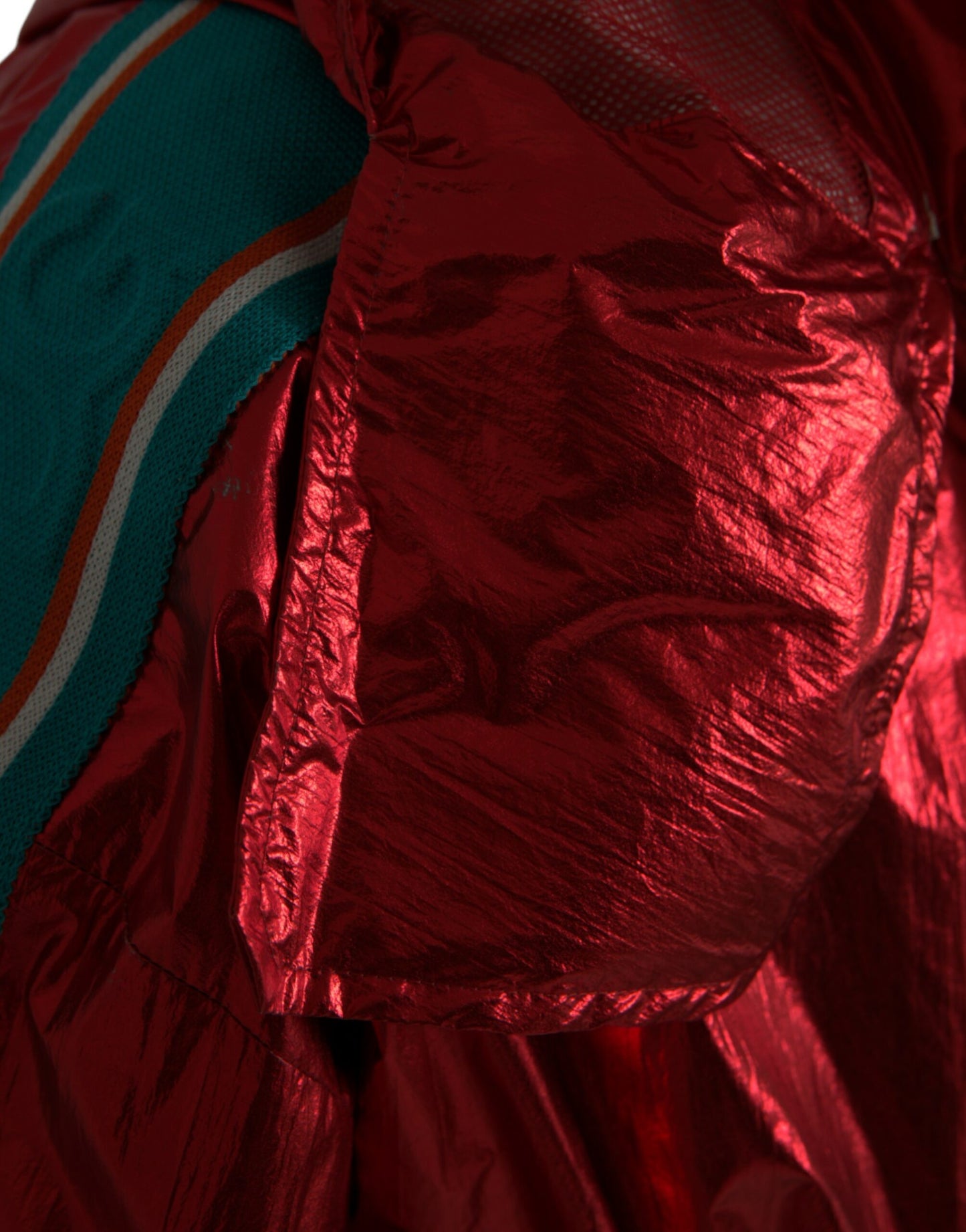 Veste sweat-shirt à capuche en nylon rouge Dolce & Gabbana
