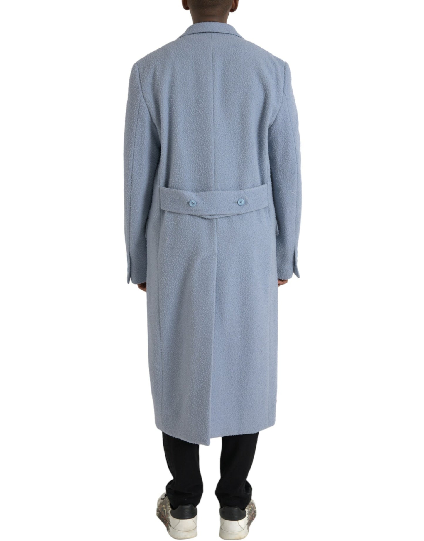 Dolce & Gabbana - Trench-coat long croisé bleu