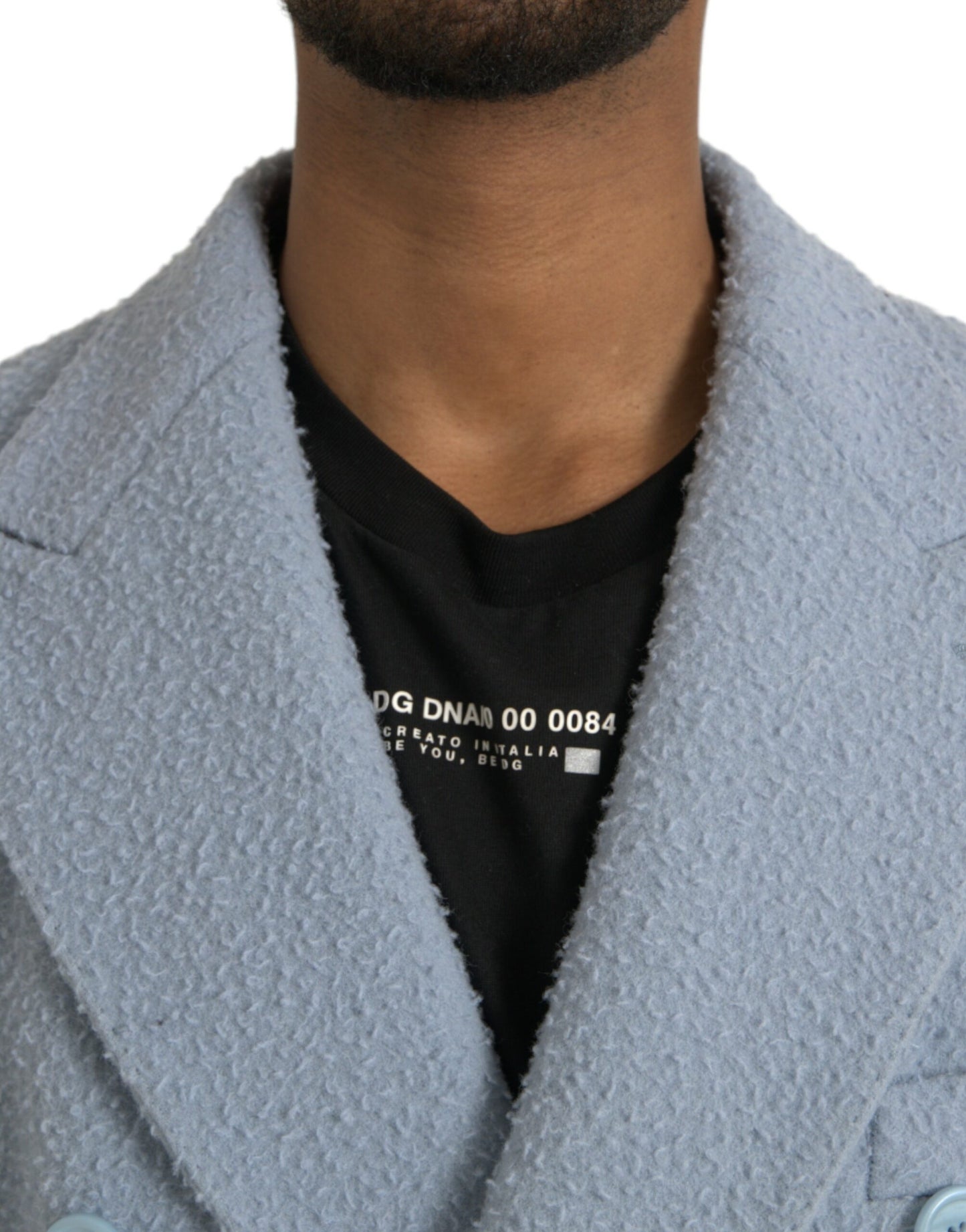 Dolce & Gabbana - Trench-coat long croisé bleu