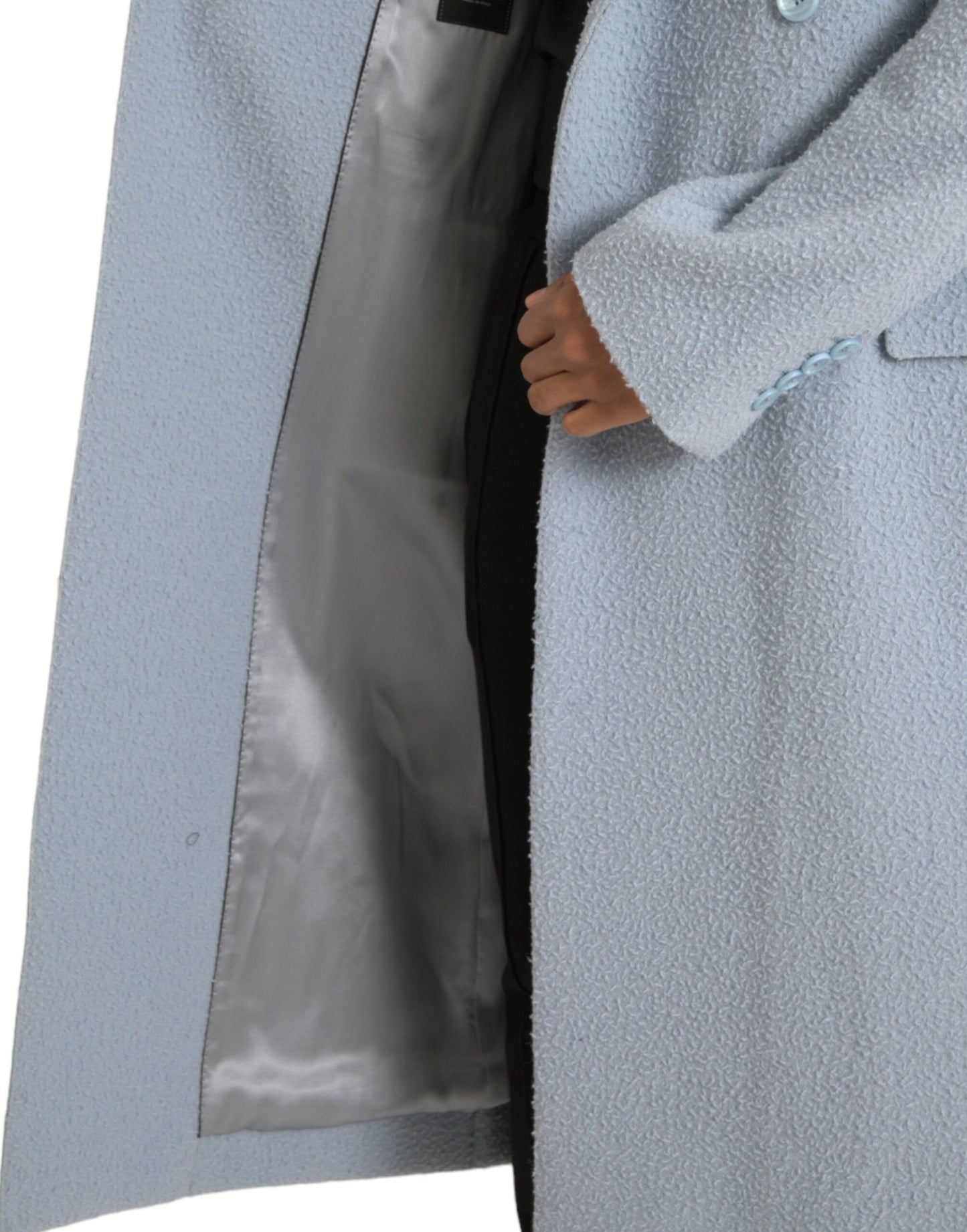 Dolce & Gabbana - Trench-coat long croisé bleu