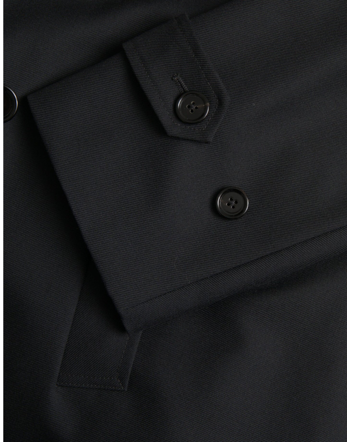 Trench-coat croisé noir Dolce & Gabbana
