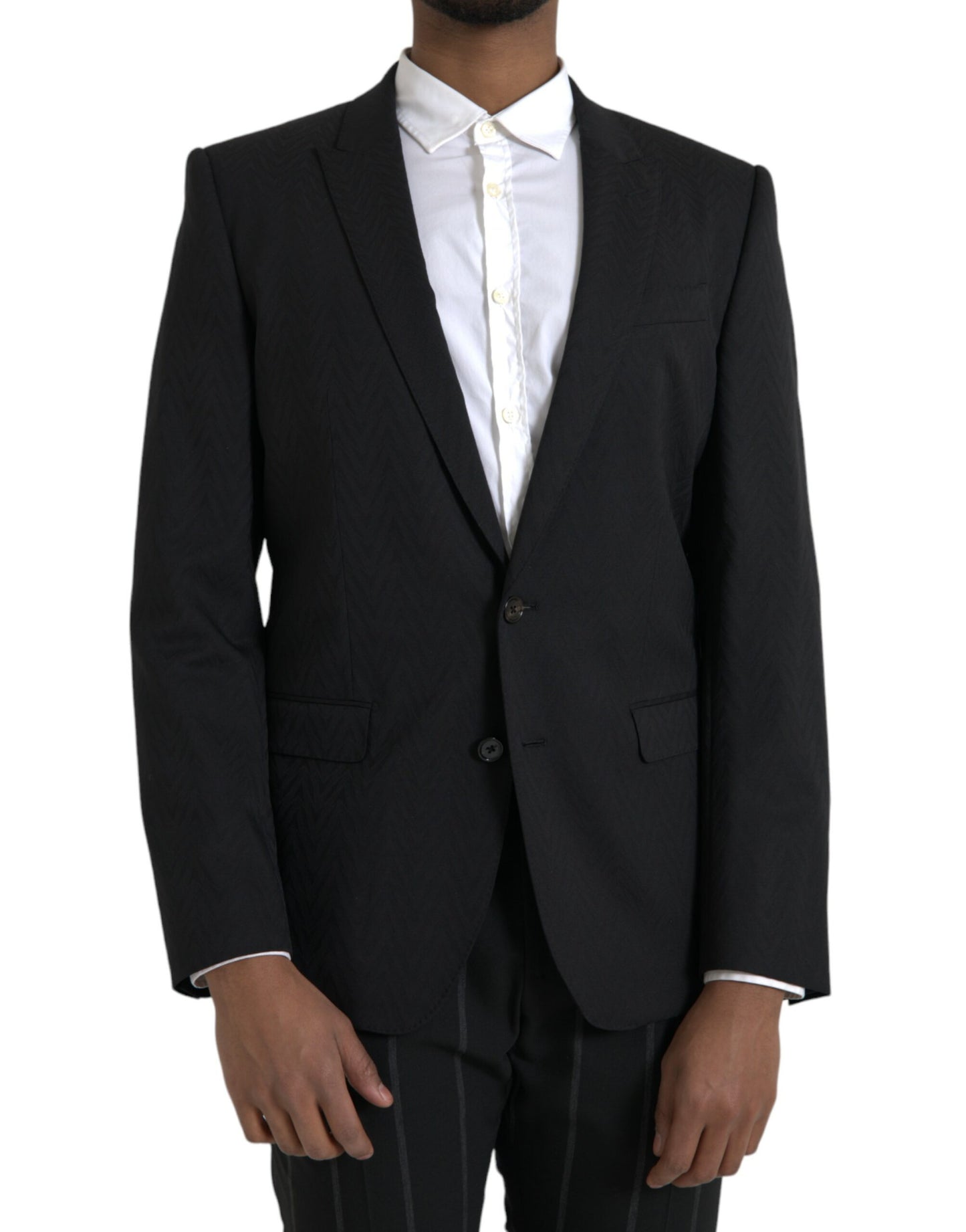 Dolce & Gabbana Veste-manteau slim noire MARTINI