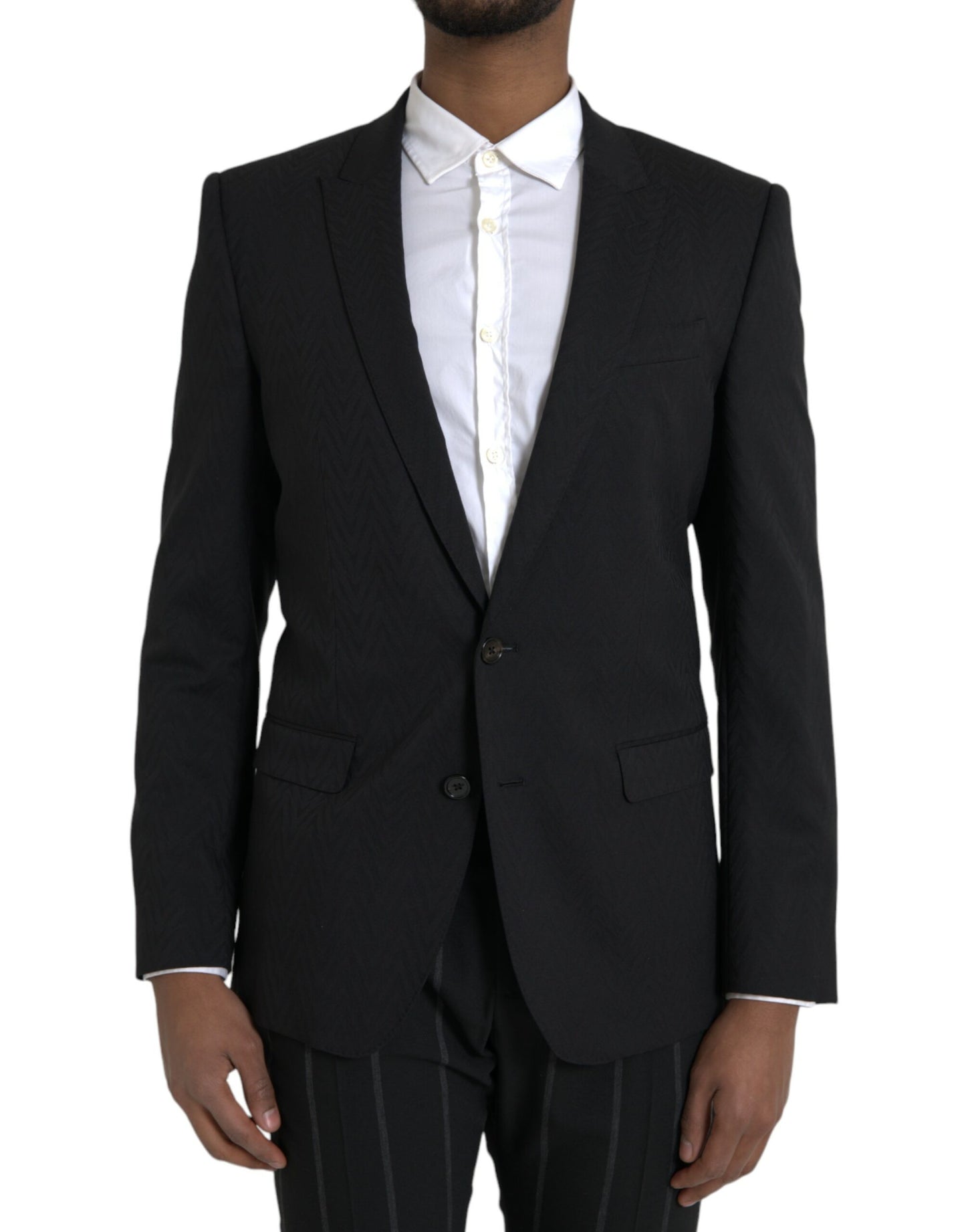 Dolce & Gabbana Veste-manteau slim noire MARTINI