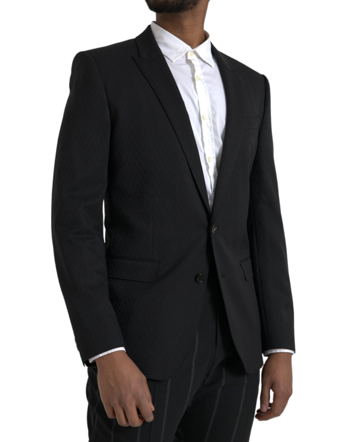 Dolce & Gabbana Veste-manteau slim noire MARTINI
