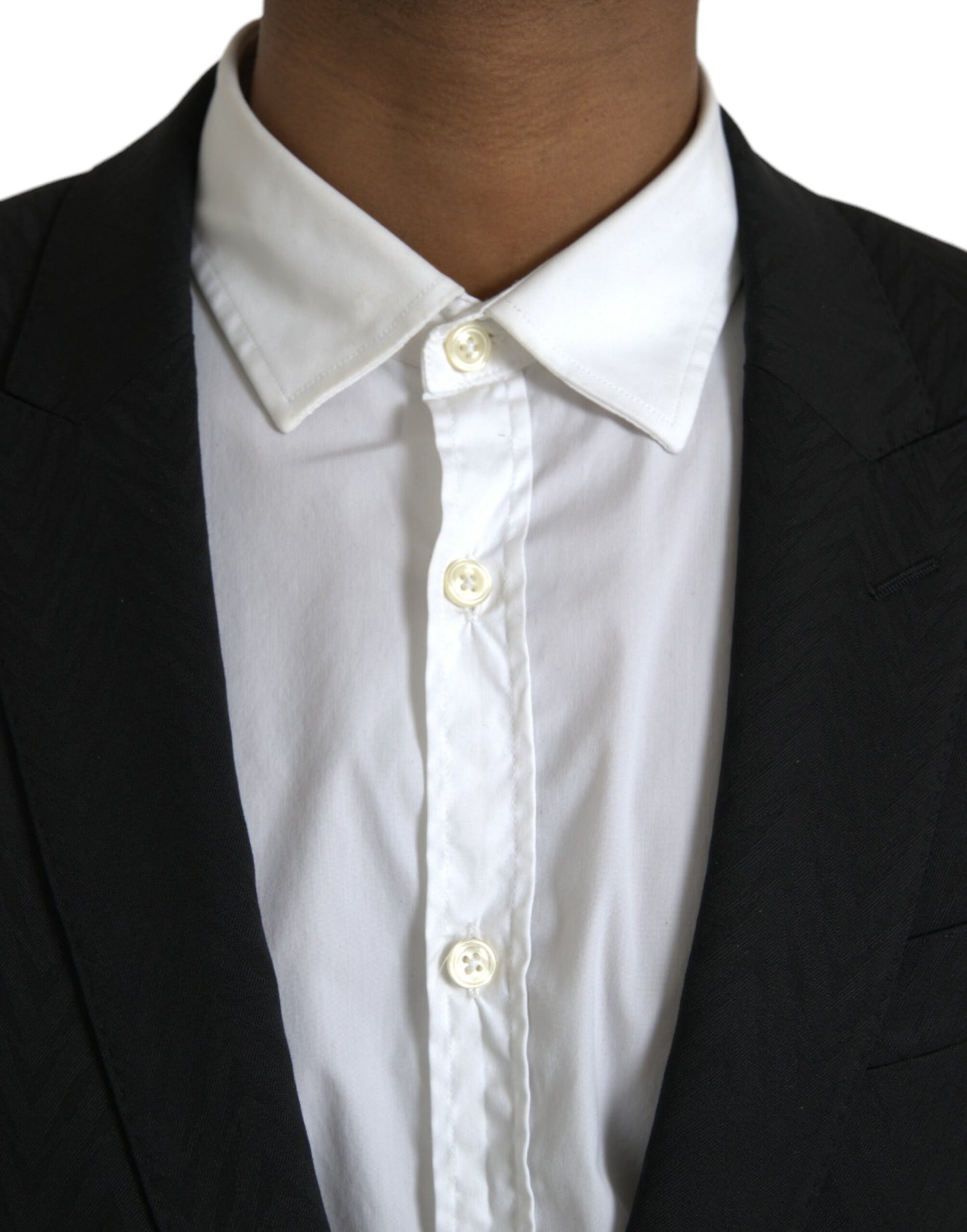 Dolce & Gabbana Veste-manteau slim noire MARTINI