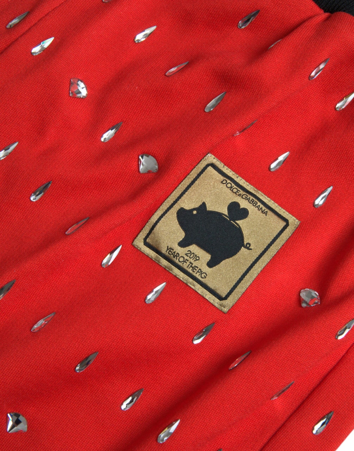 Dolce & Gabbana Red Year Of The Pig Jogger Sweatpants Pants by Dolce & Gabbana