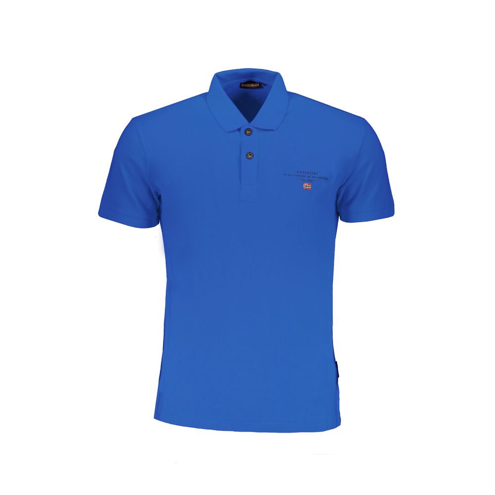 Polo Napapijri en coton bleu