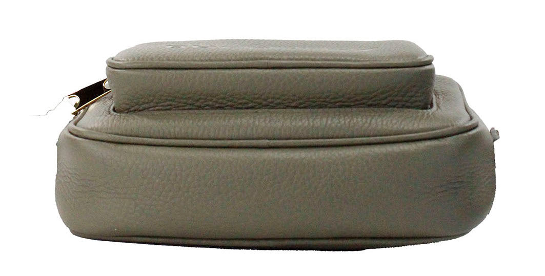 Petit sac bandoulière Burberry en cuir grainé vert fougère foncé pour appareil photo