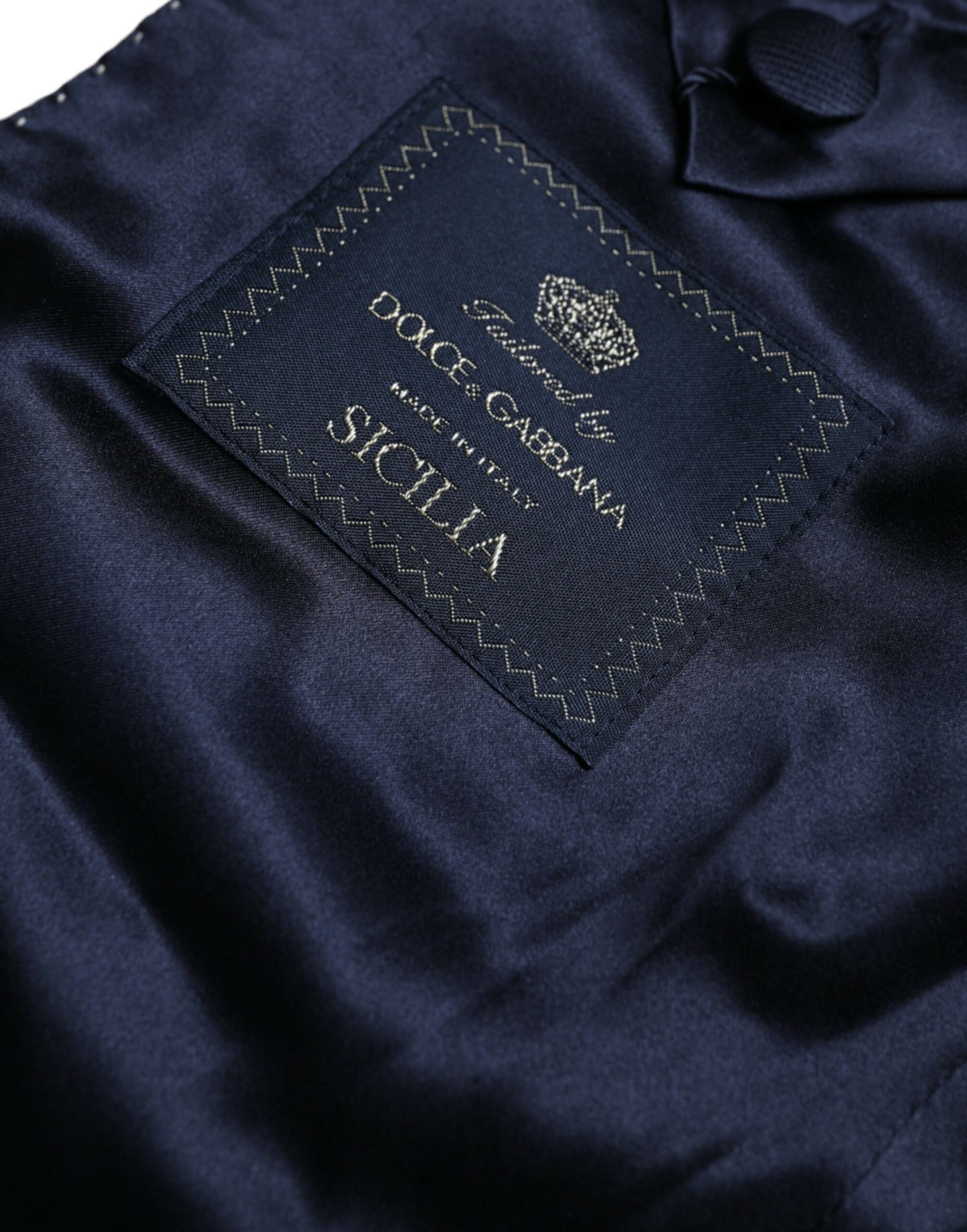 Blazer manteau simple boutonnage en jacquard Dolce & Gabbana Gold SICILIA