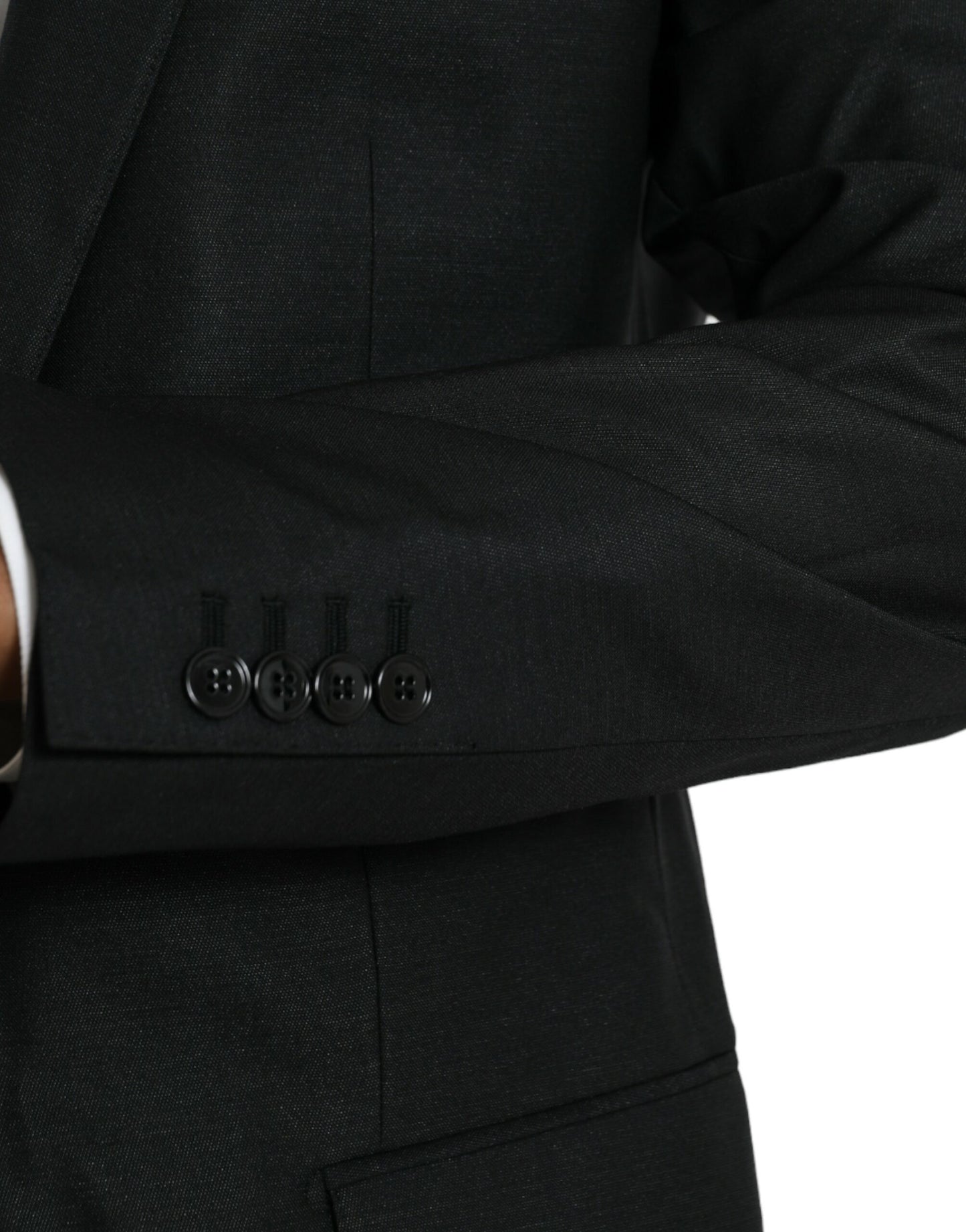 Blazer simple boutonnage en laine noire Dolce & Gabbana