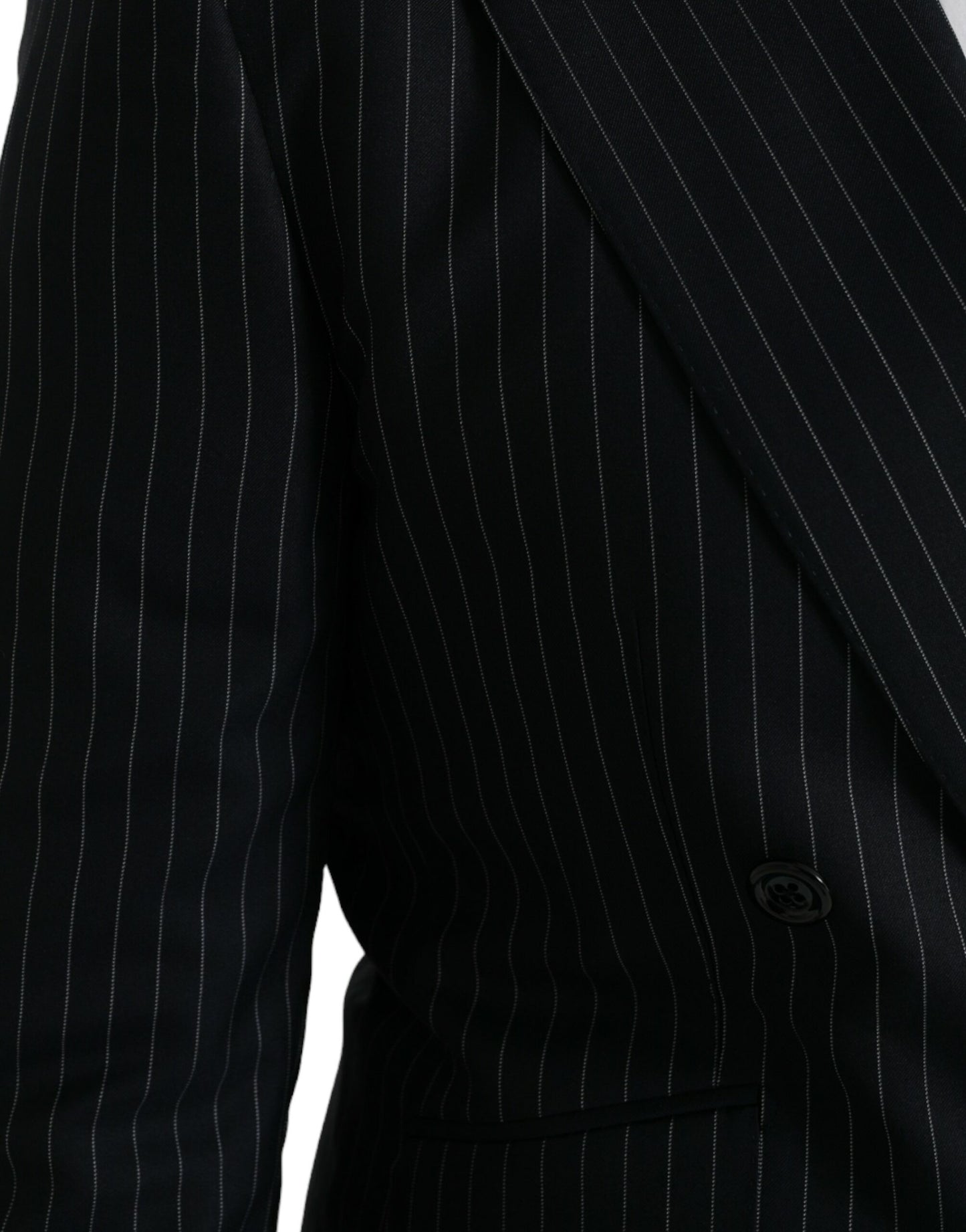 Blazer croisé Dolce & Gabbana à rayures noires SICILIA