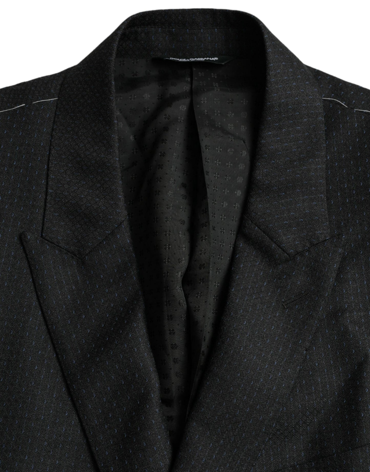 Blazer simple boutonnage en laine noire MARTINI de Dolce & Gabbana
