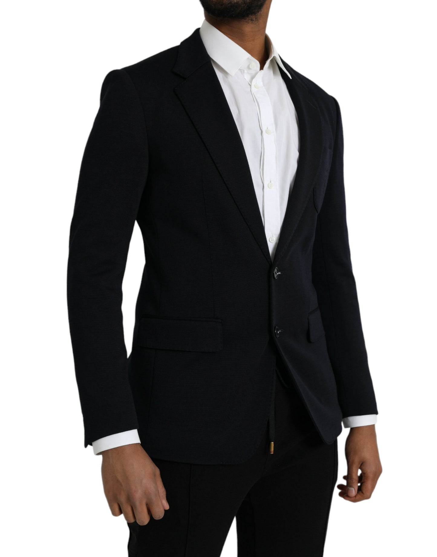Blazer simple boutonnage en laine noire Dolce & Gabbana