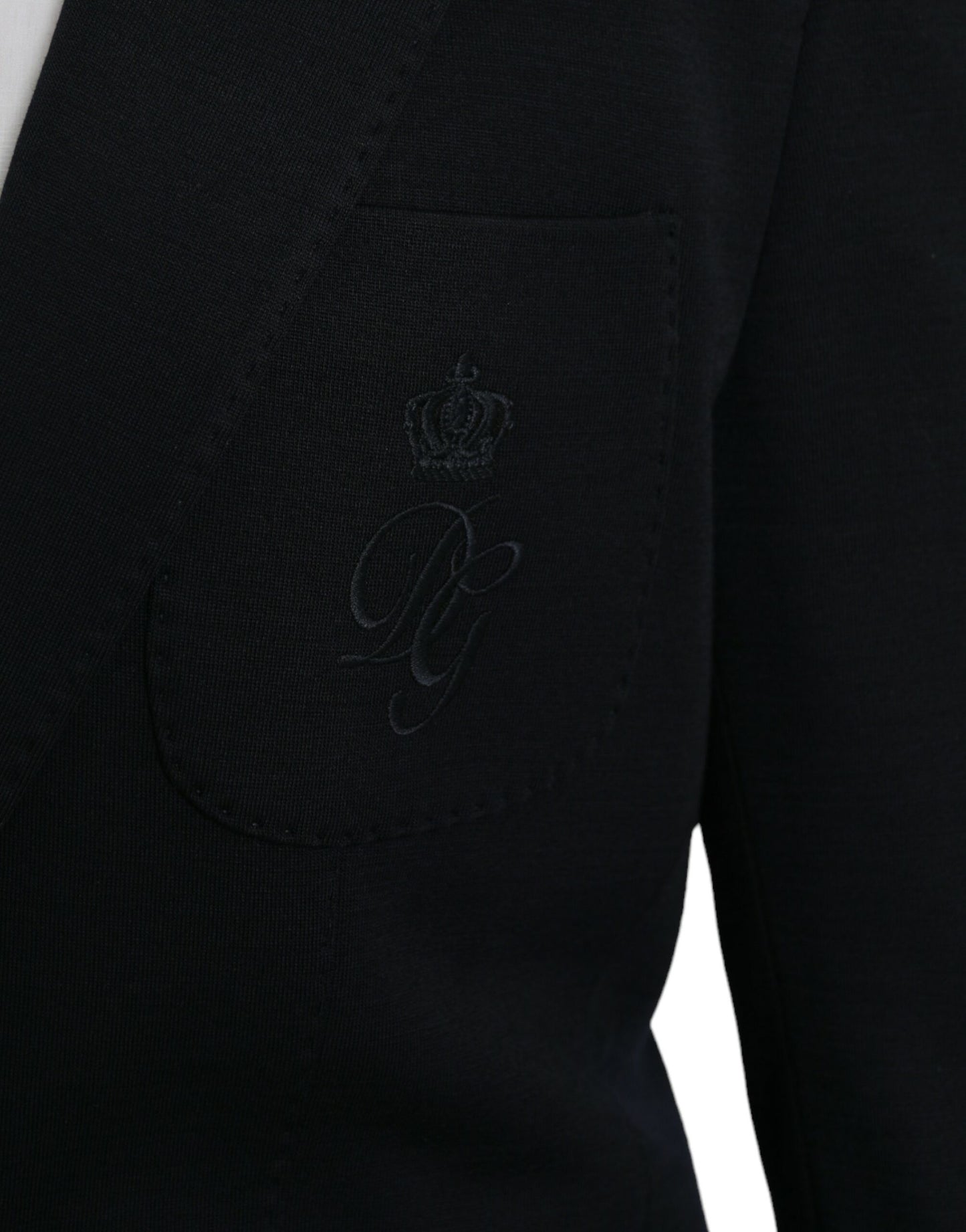 Blazer simple boutonnage en laine noire Dolce & Gabbana