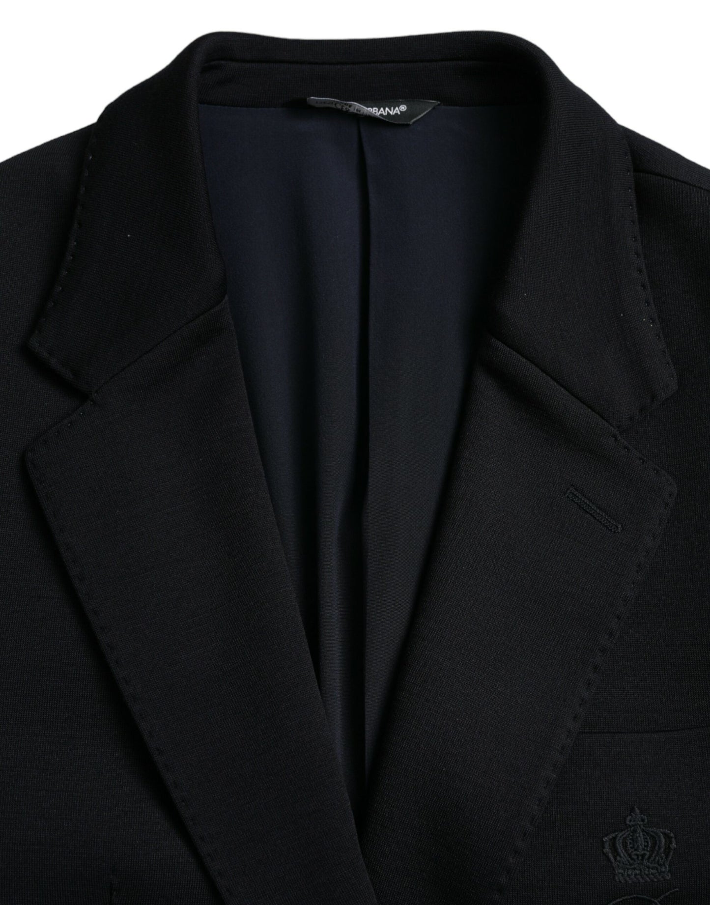 Blazer simple boutonnage en laine noire Dolce & Gabbana
